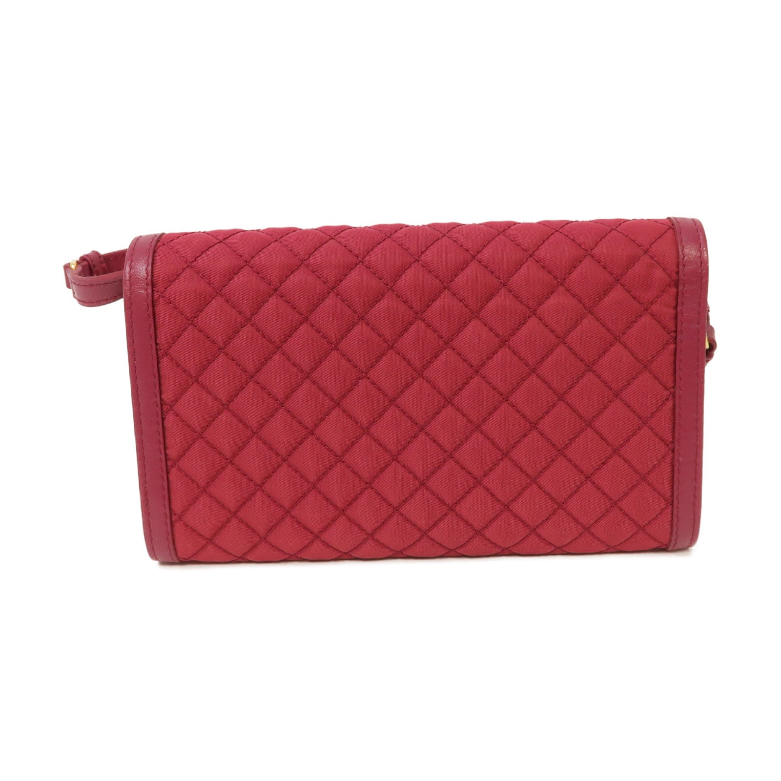 PRADA 【激減優惠】尼龍Shoulder Bag金扣肩背袋粉紅色