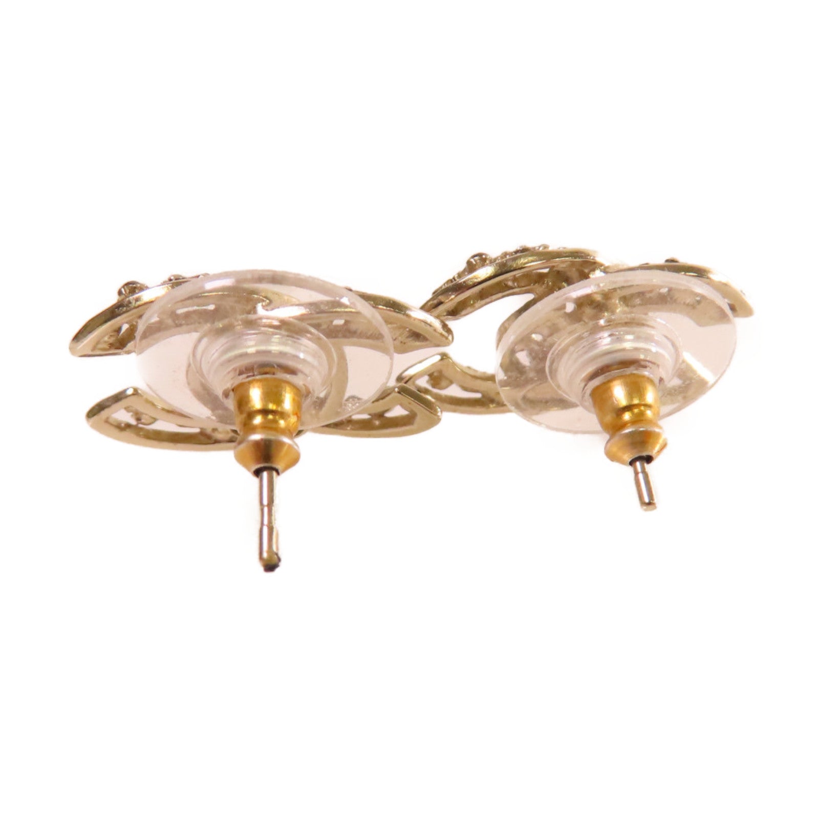 CHANEL 金屬CC Earrings耳環彩色/金色