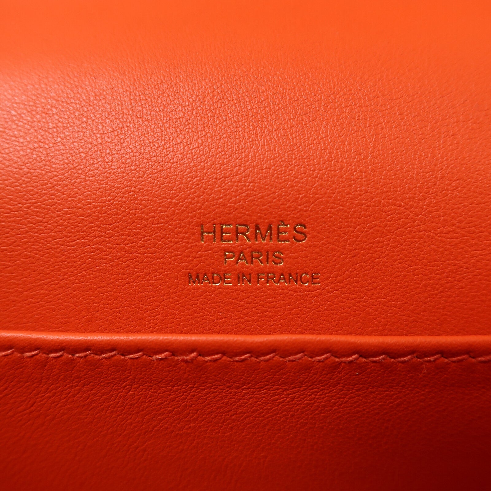 HERMES Chevre皮革Geta肩背袋Capucine