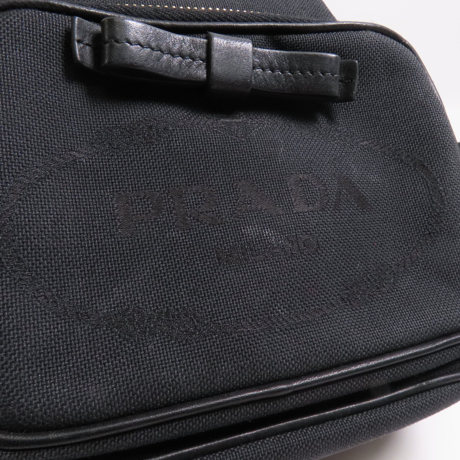 PRADA 帆布2 Way Shoulder金扣手挽肩背兩用袋