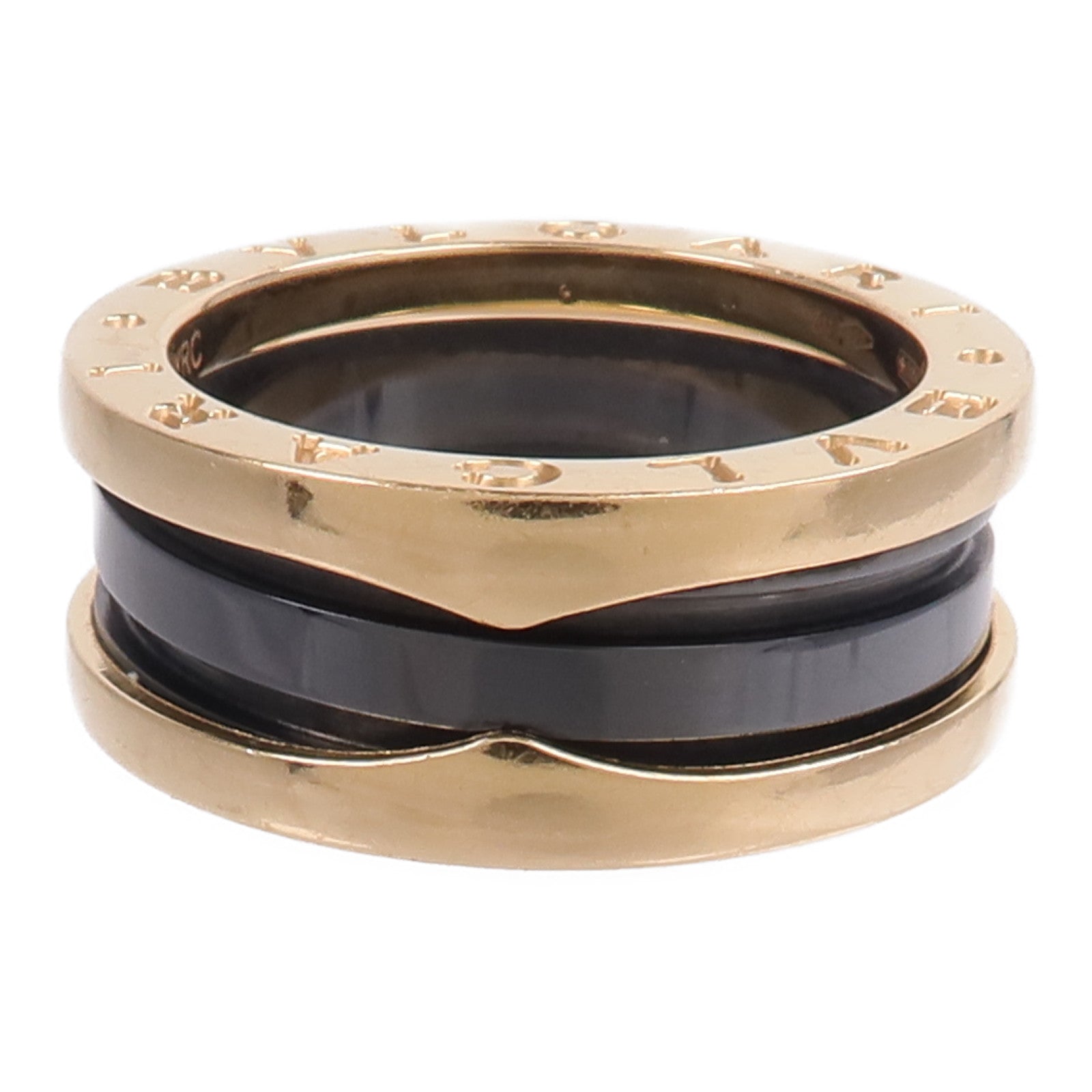 BVLGARI 18K玫瑰金/陶瓷B-zero1 Ring戒指
