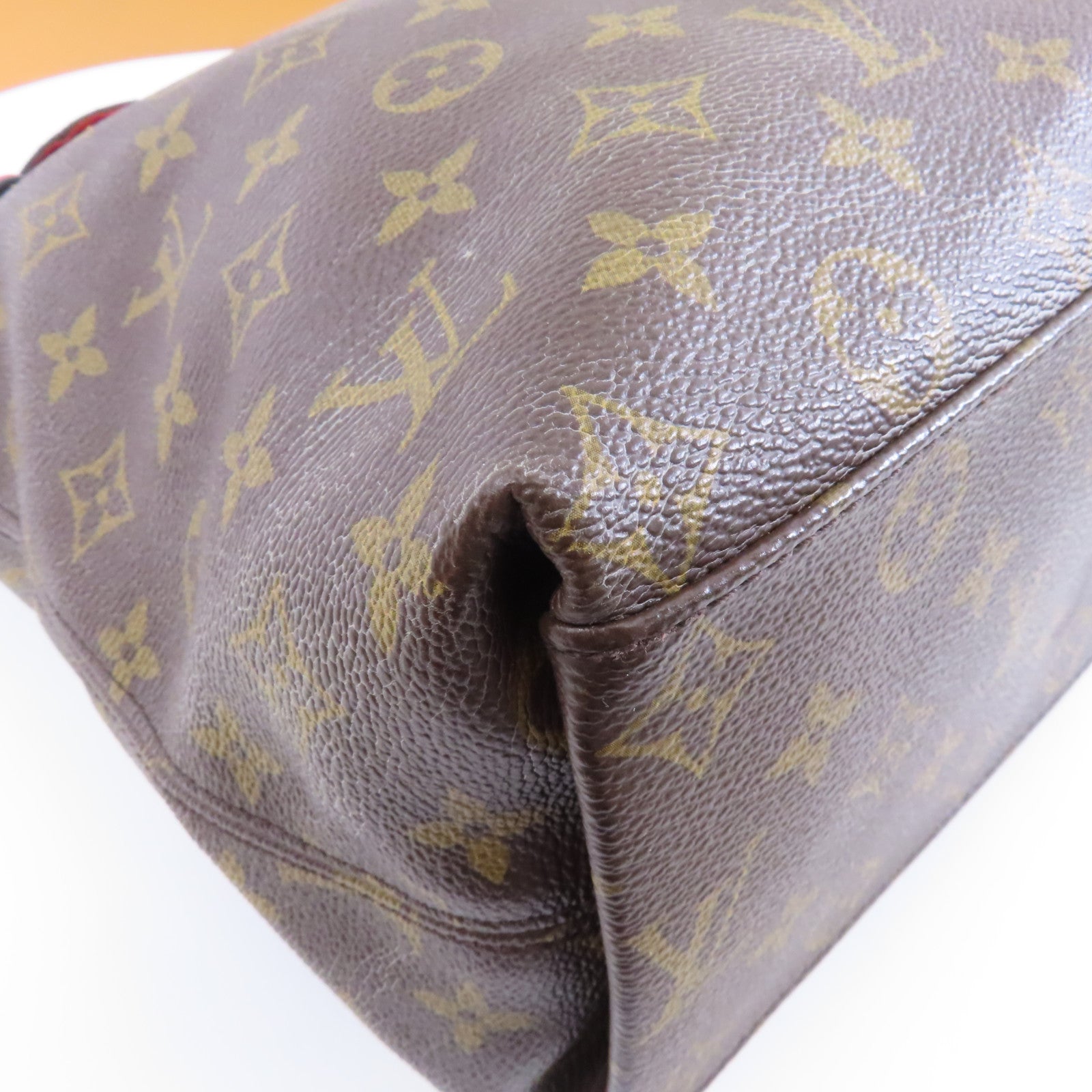LOUIS VUITTON 【激減優惠】Monogram Tuileries金扣肩背袋啡色/黑色