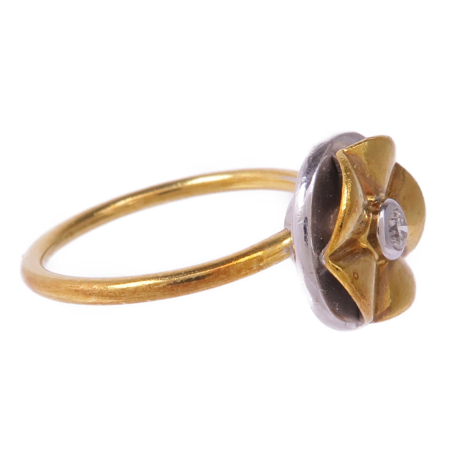 JEWELRY 18K黃金/白金Diamond Ring鑽石戒指US#5.5