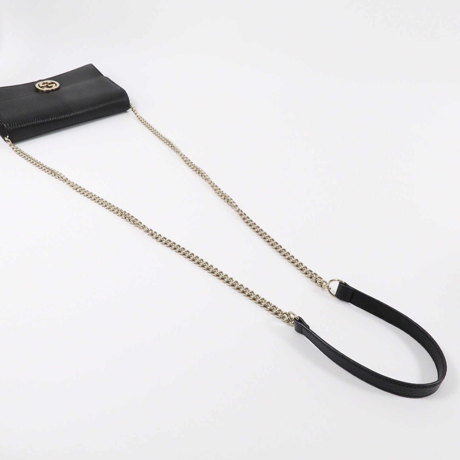 GUCCI 牛皮皮革Chain Shoulder Bag鏈帶肩背袋