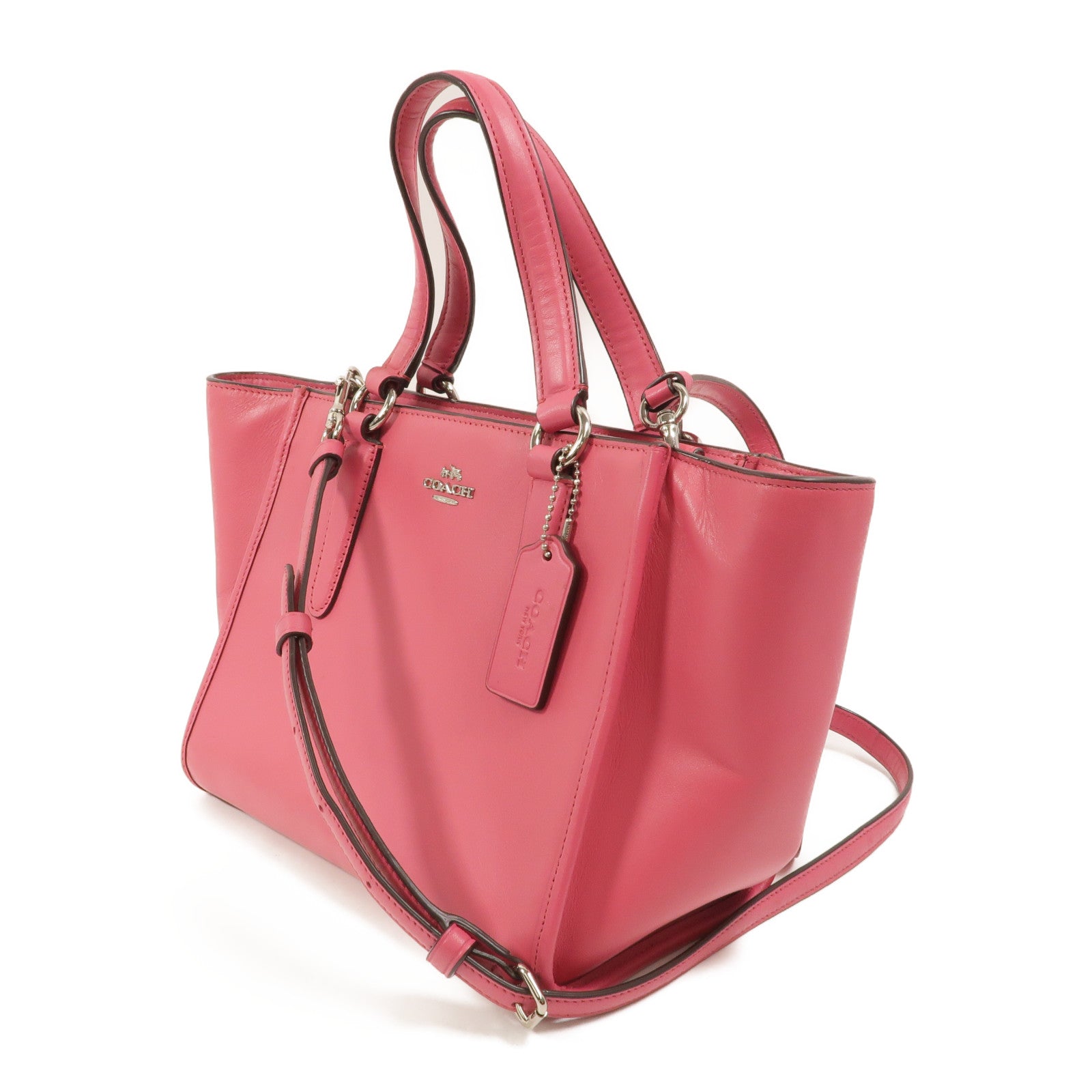 COACH 牛皮皮革2 Way Shoulder手挽肩背兩用袋