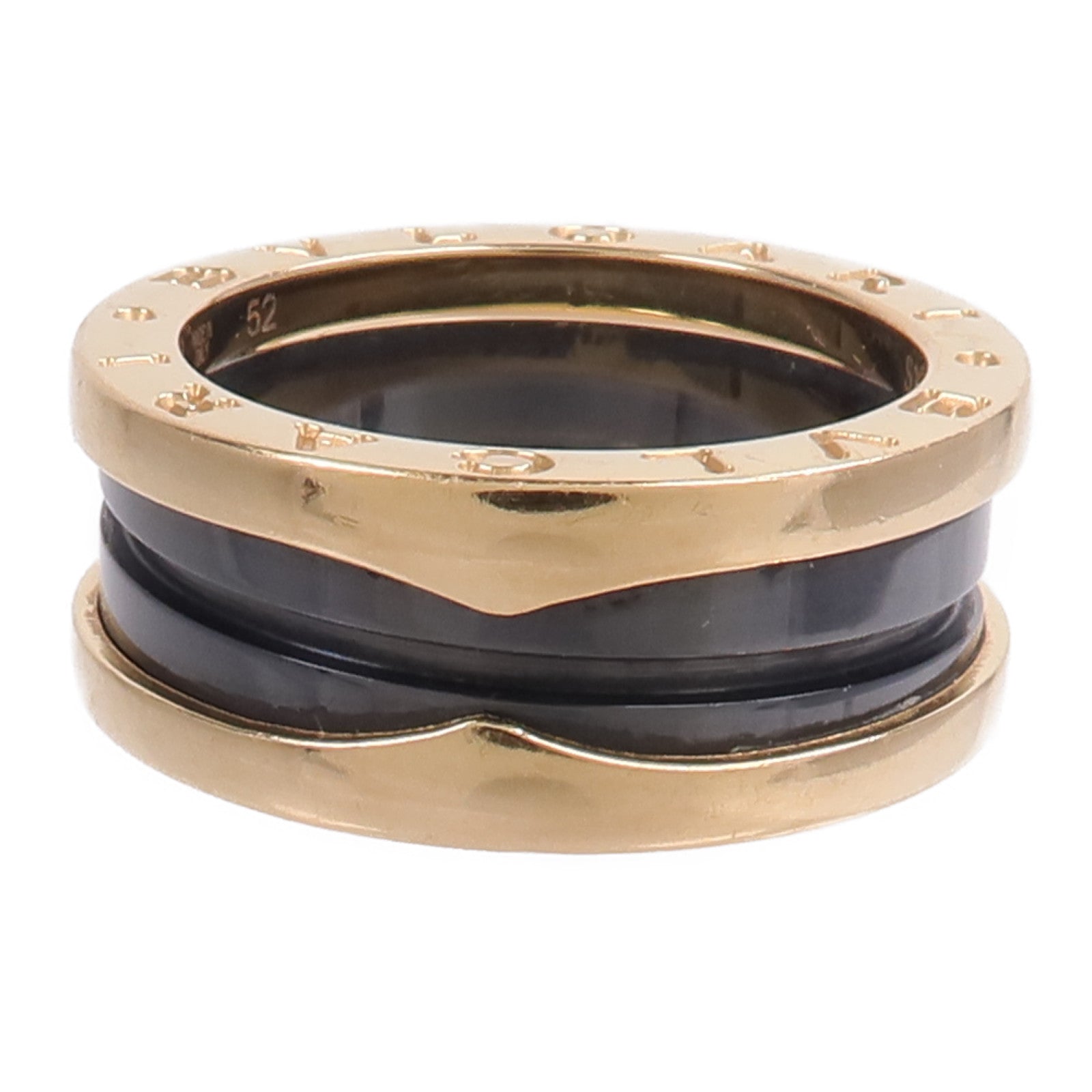 BVLGARI 18K玫瑰金/陶瓷B-zero1 Ring戒指