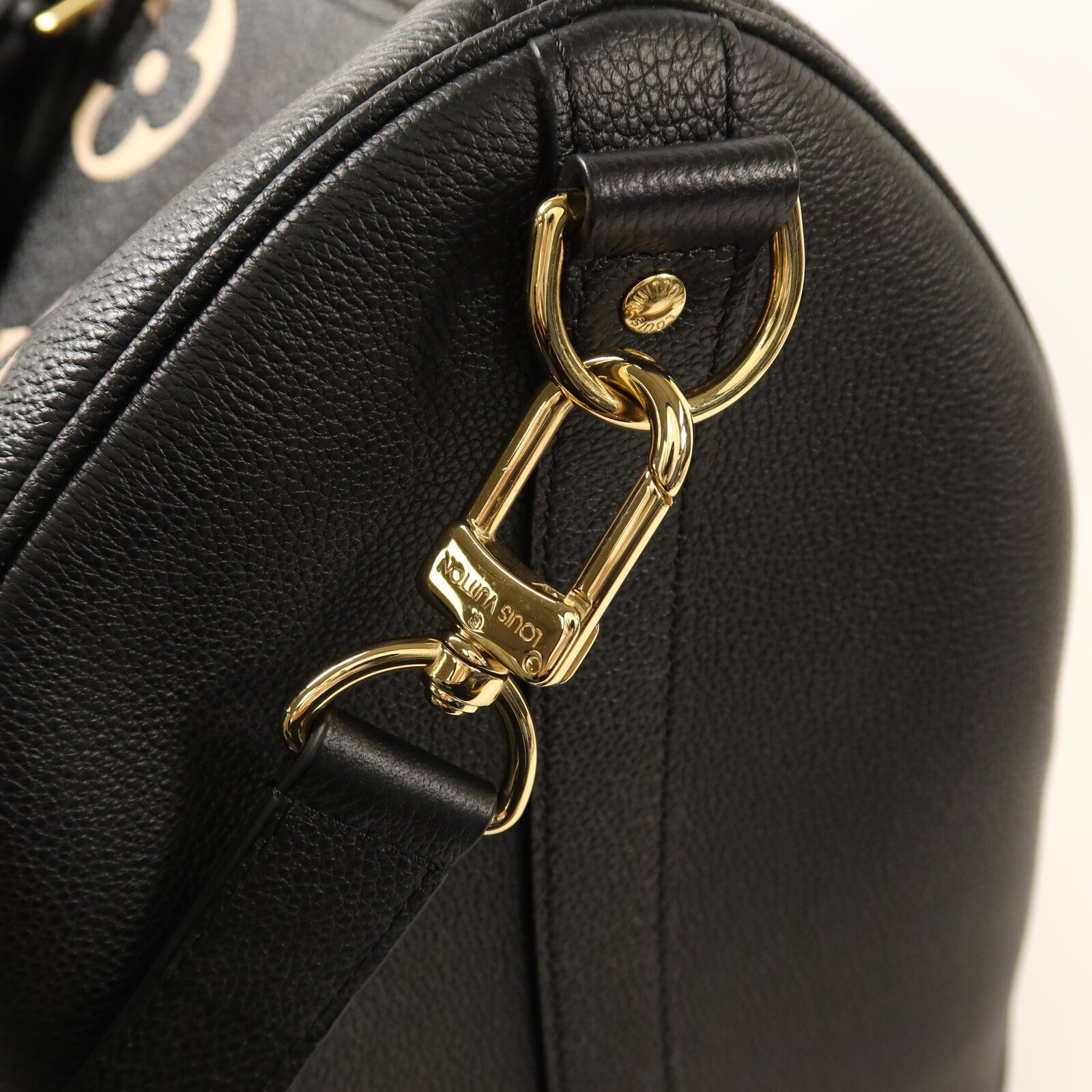 LOUIS VUITTON Monogram Empreinte Keepall 45金扣手挽肩背兩用袋