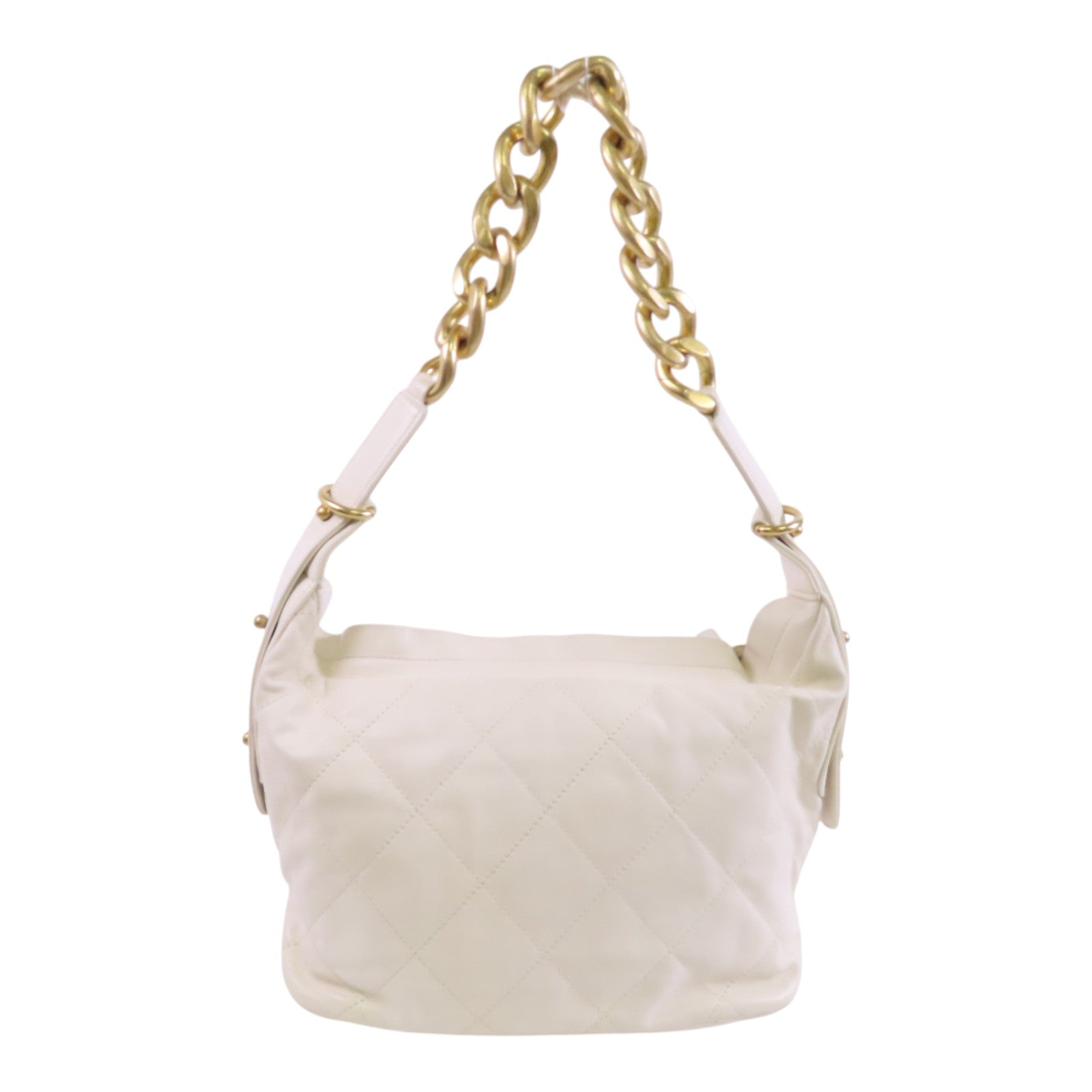 CHANEL 牛皮皮革Chain Shoulder Bag金扣鏈帶肩背袋
