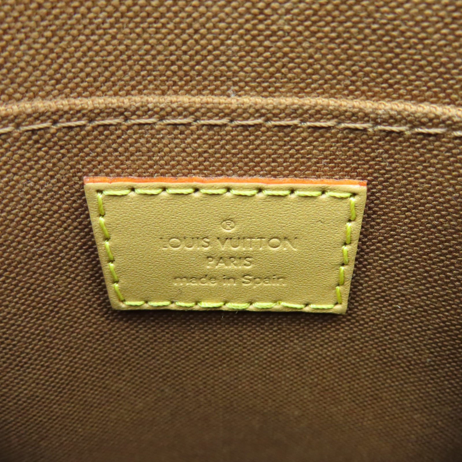 LOUIS VUITTON 【激減優惠】Monogram Petit Sac Plat金扣手挽肩背兩用袋啡色