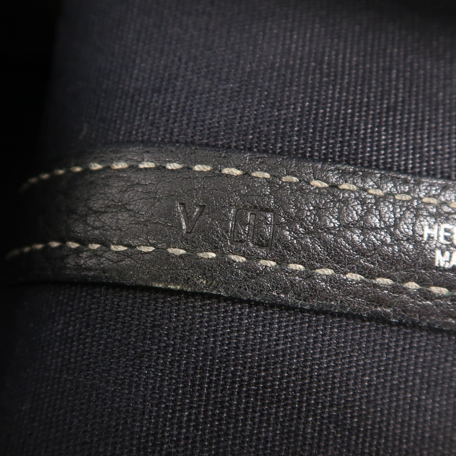 HERMES 帆布Garden Party TPM銀扣手挽肩背兩用袋