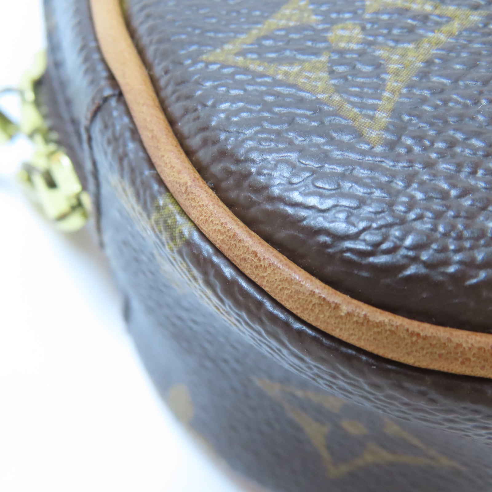 LOUIS VUITTON Monogram Pochette Gange金扣肩背袋啡色