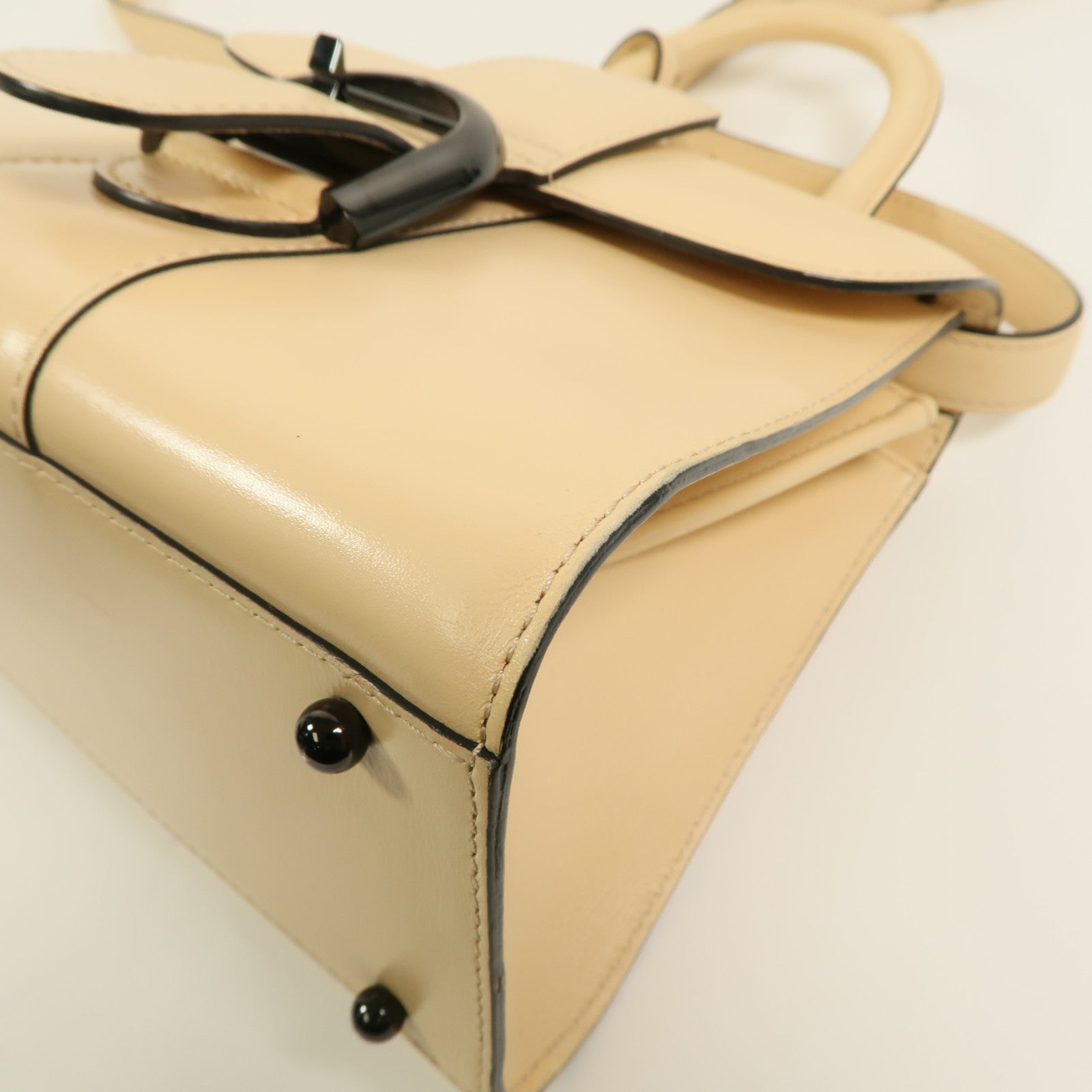 Delvaux 牛皮皮革Brillant Mini手挽肩背兩用袋