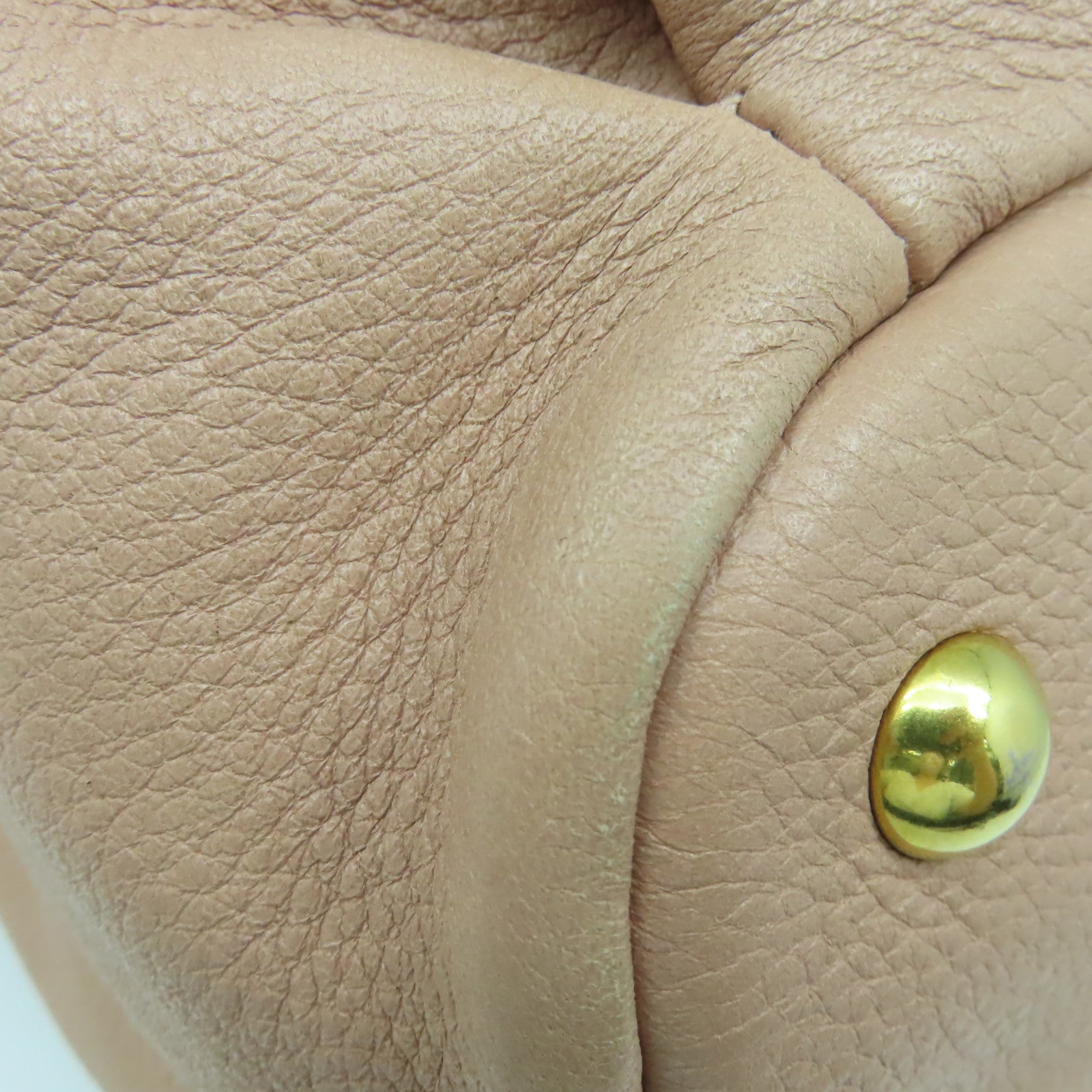 Miu Miu 【清倉大減價】牛皮皮革2 Way Shoulder Bag手挽肩背兩用袋粉紅色
