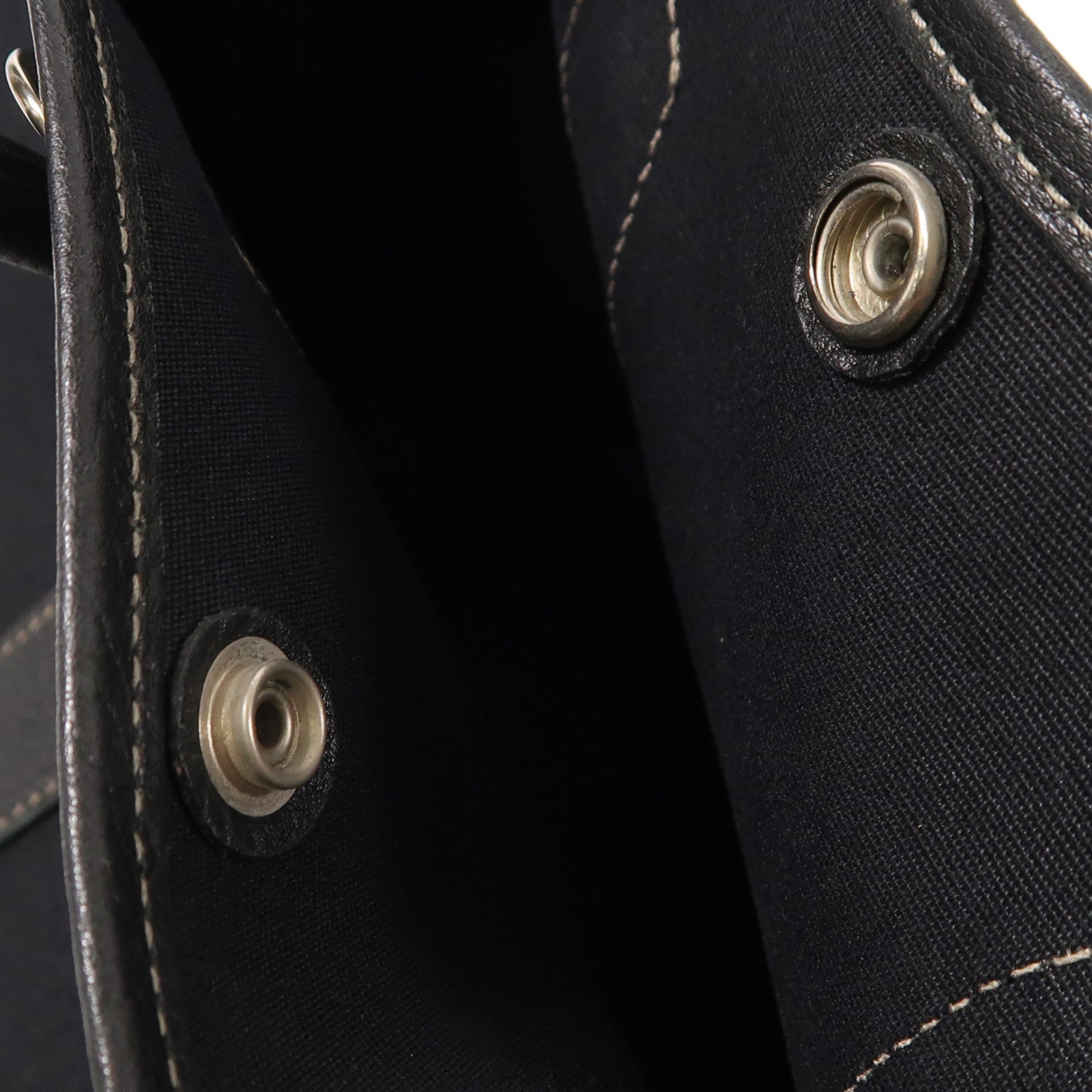 HERMES 帆布Garden Party TPM銀扣手挽肩背兩用袋