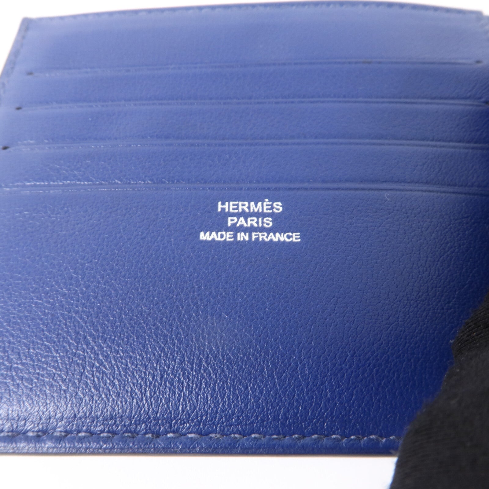 HERMES Evercolor皮革MC2 Copernic Wallet錢包Bleu Nuit