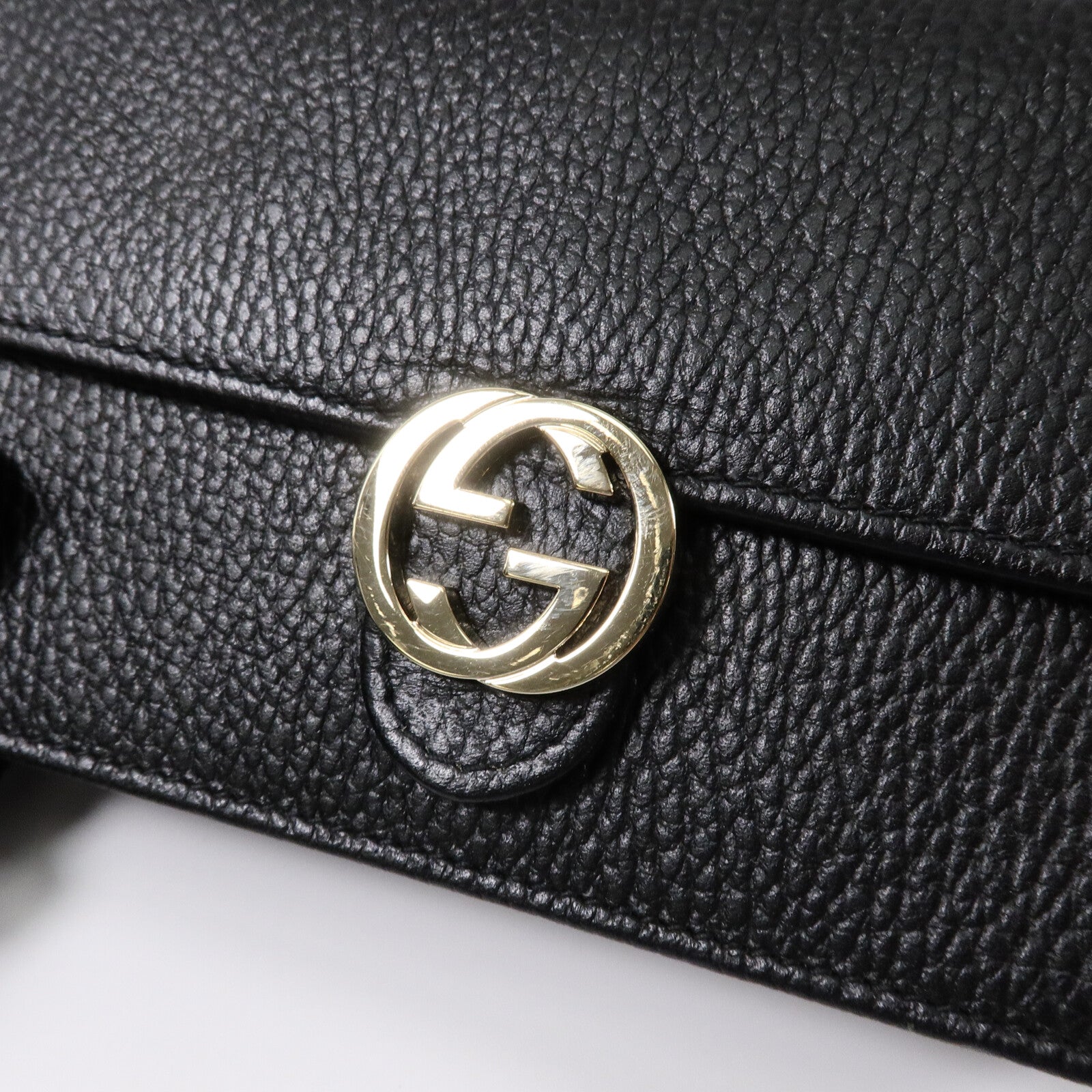 GUCCI 牛皮皮革Chain Shoulder Bag鏈帶肩背袋