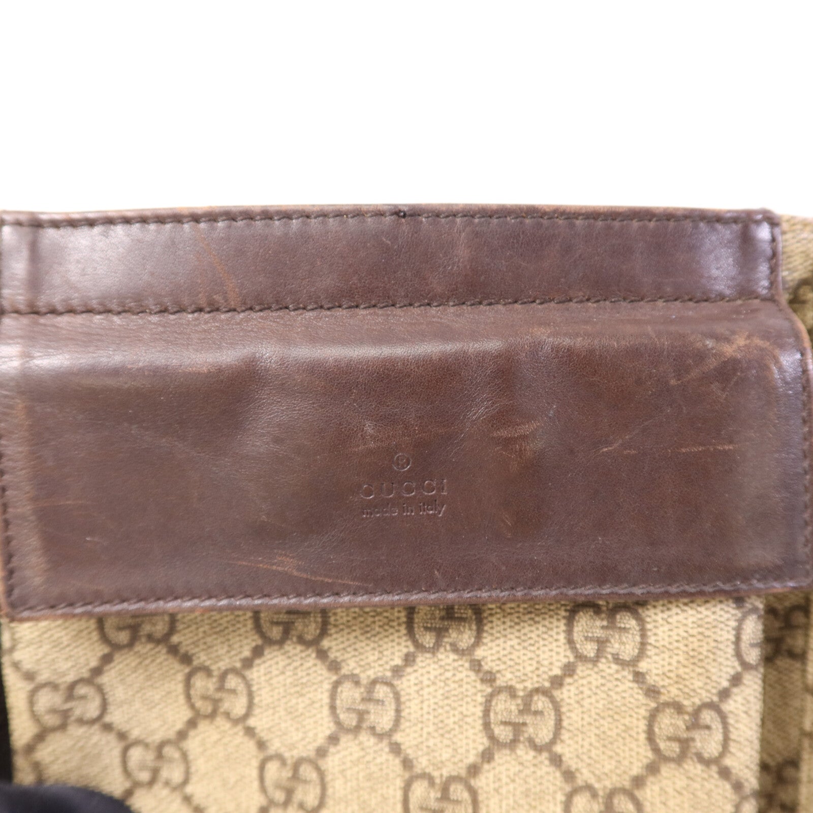 GUCCI 塗層帆布Belt Bag銀扣腰包