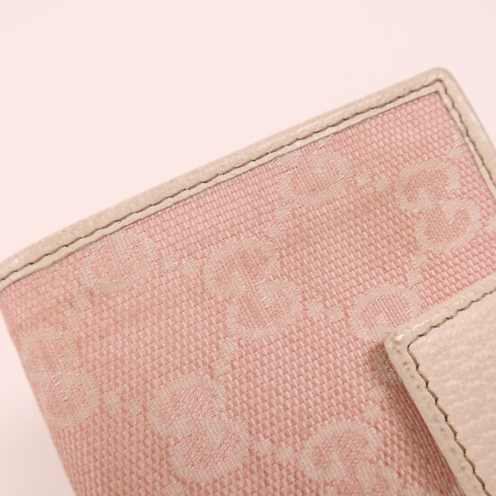 GUCCI 帆布Wallet銀扣錢包