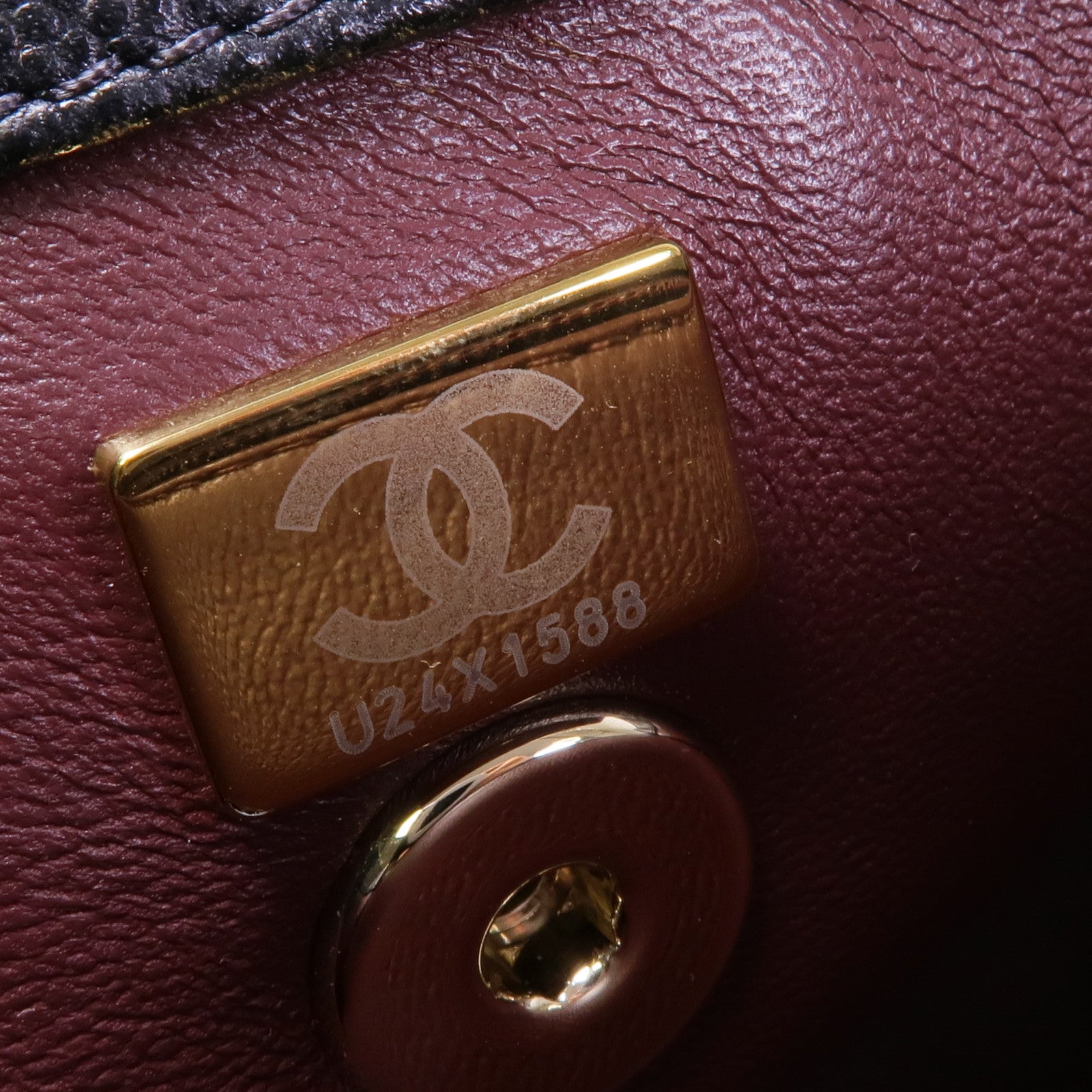 CHANEL 牛皮皮革Coco Handle金扣手挽肩背兩用袋