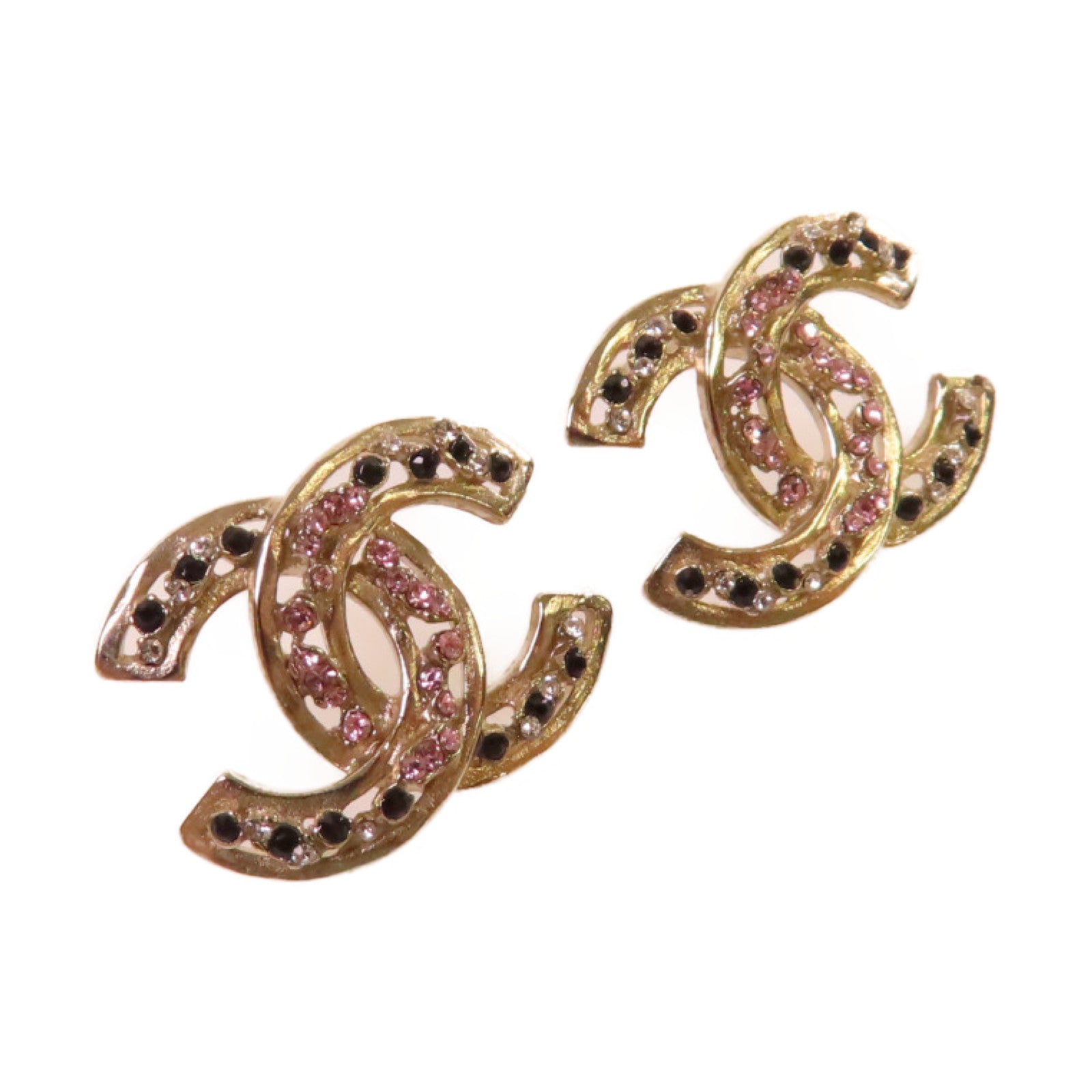 CHANEL 金屬CC Earrings耳環彩色/金色