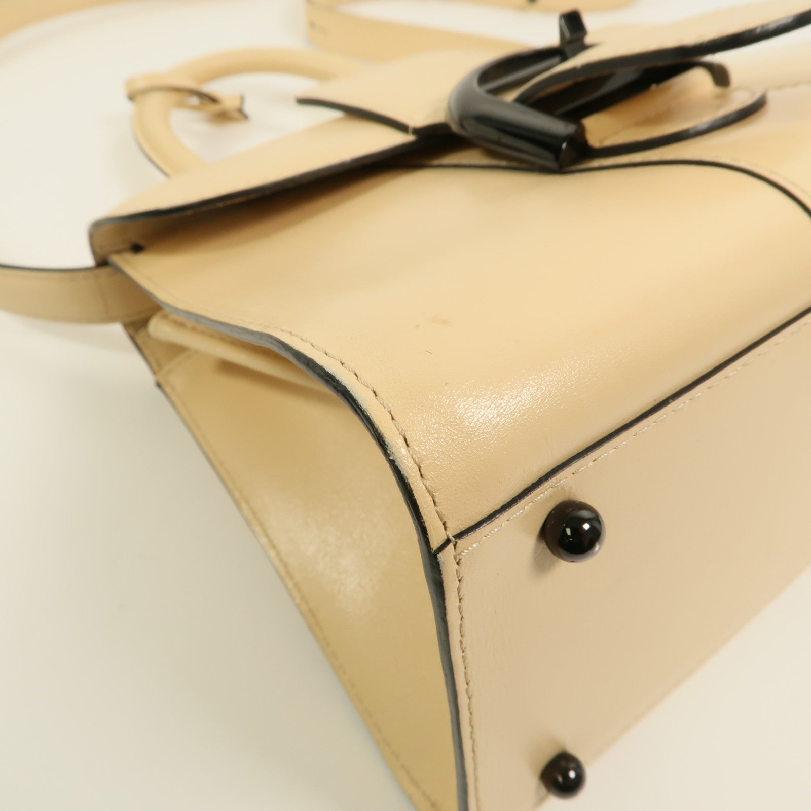 Delvaux 牛皮皮革Brillant Mini手挽肩背兩用袋