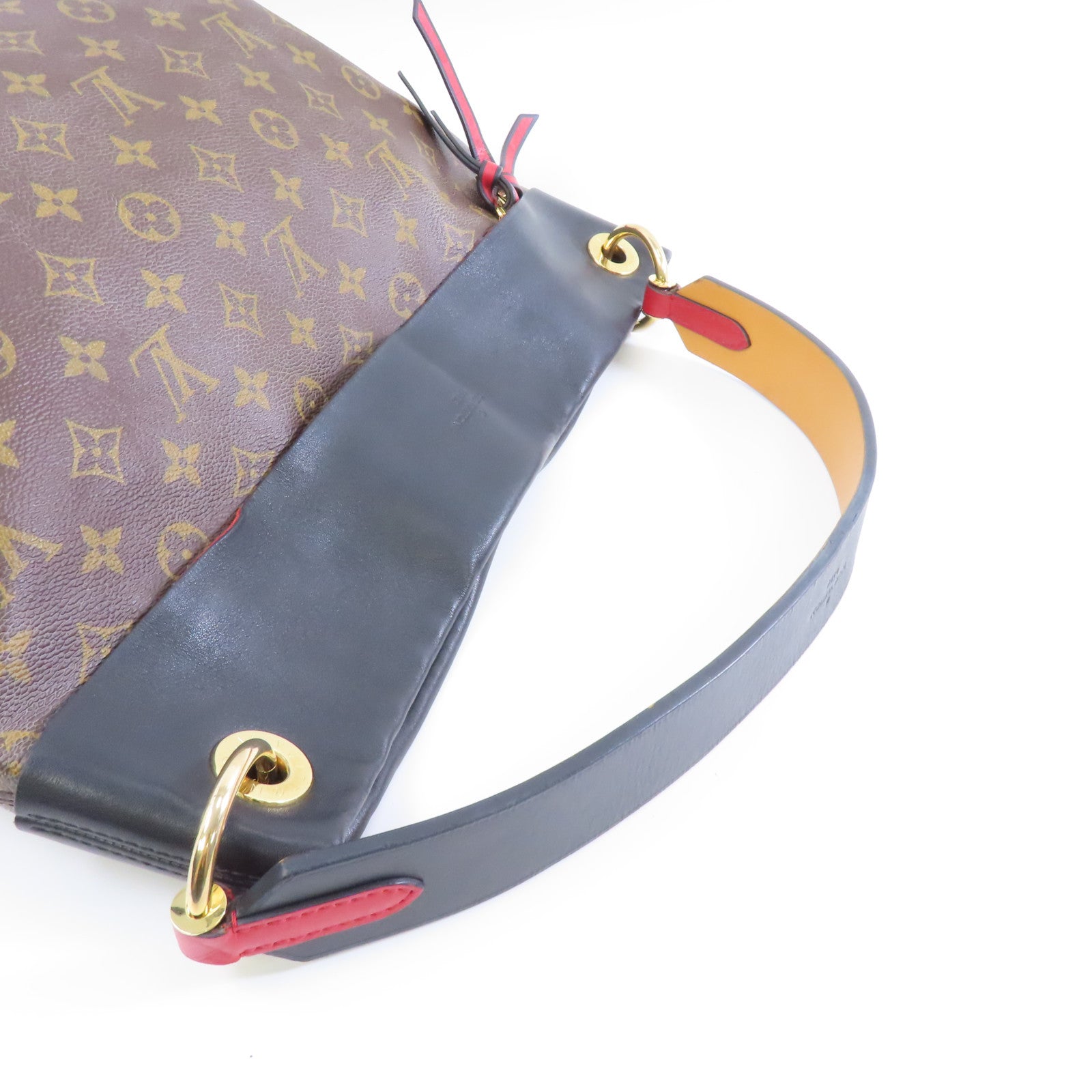 LOUIS VUITTON 【激減優惠】Monogram Tuileries金扣肩背袋啡色/黑色