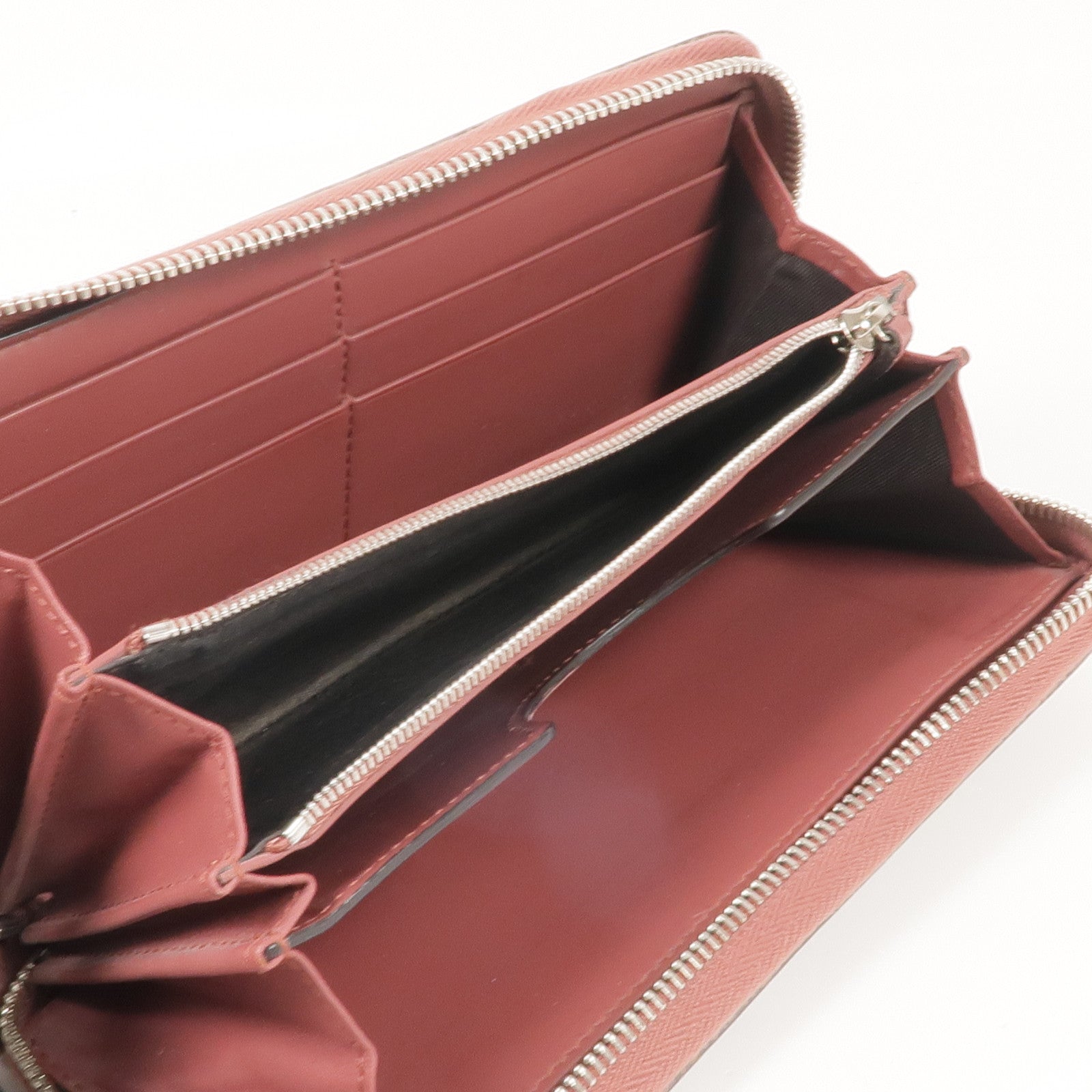 GUCCI 塗層帆布Zipper Long Wallet銀扣長錢包