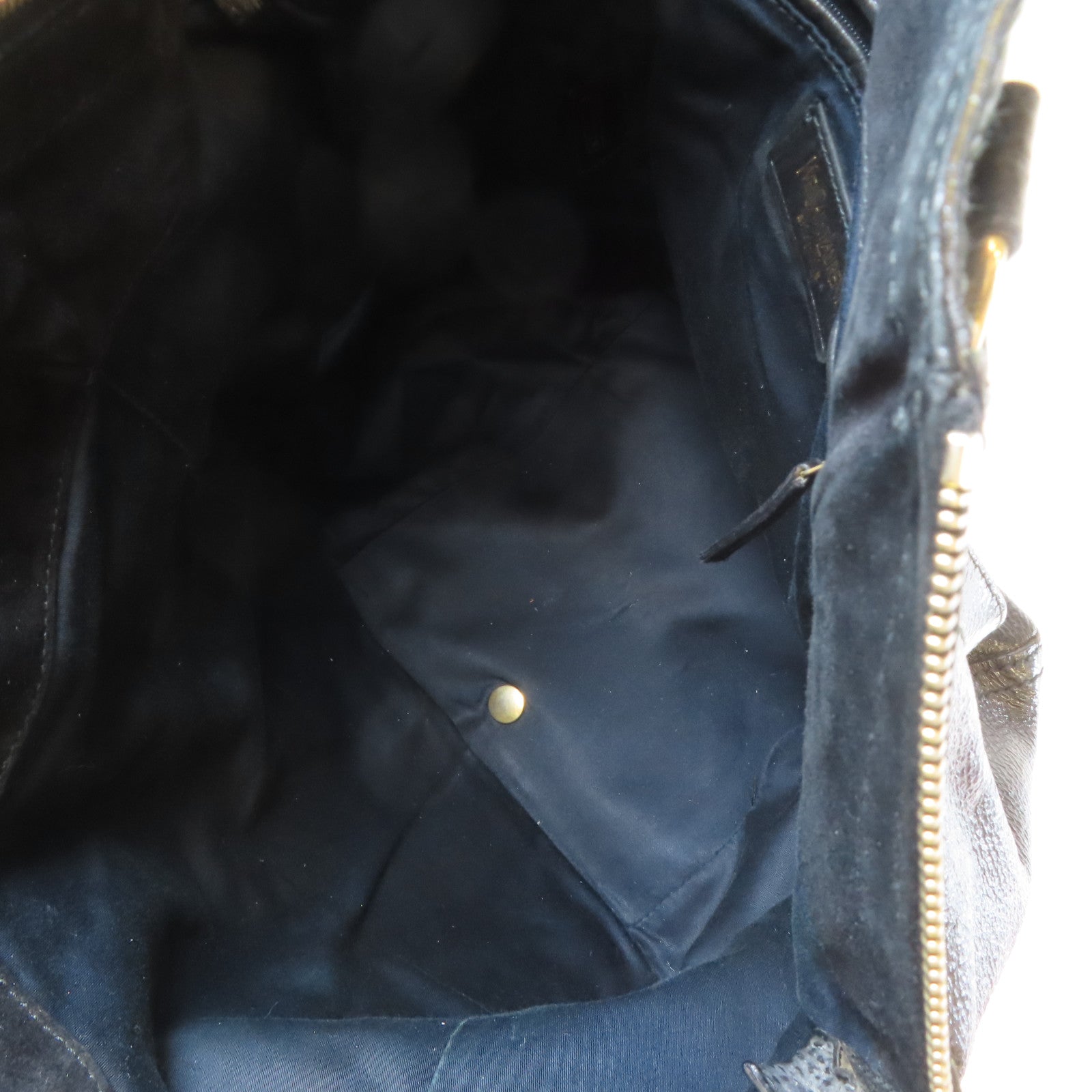 SAINT LAURENT 【激減優惠】牛皮皮革Hand Bag金扣肩背袋黑色