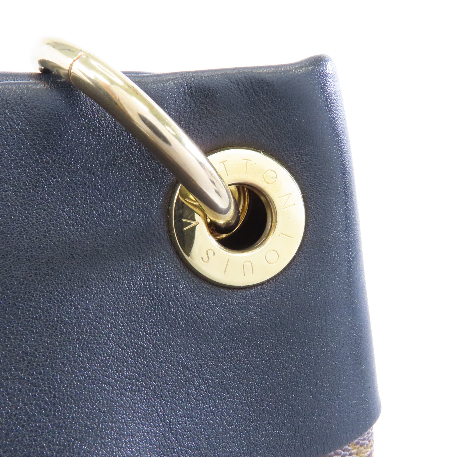 LOUIS VUITTON 【激減優惠】Monogram Tuileries金扣肩背袋啡色/黑色