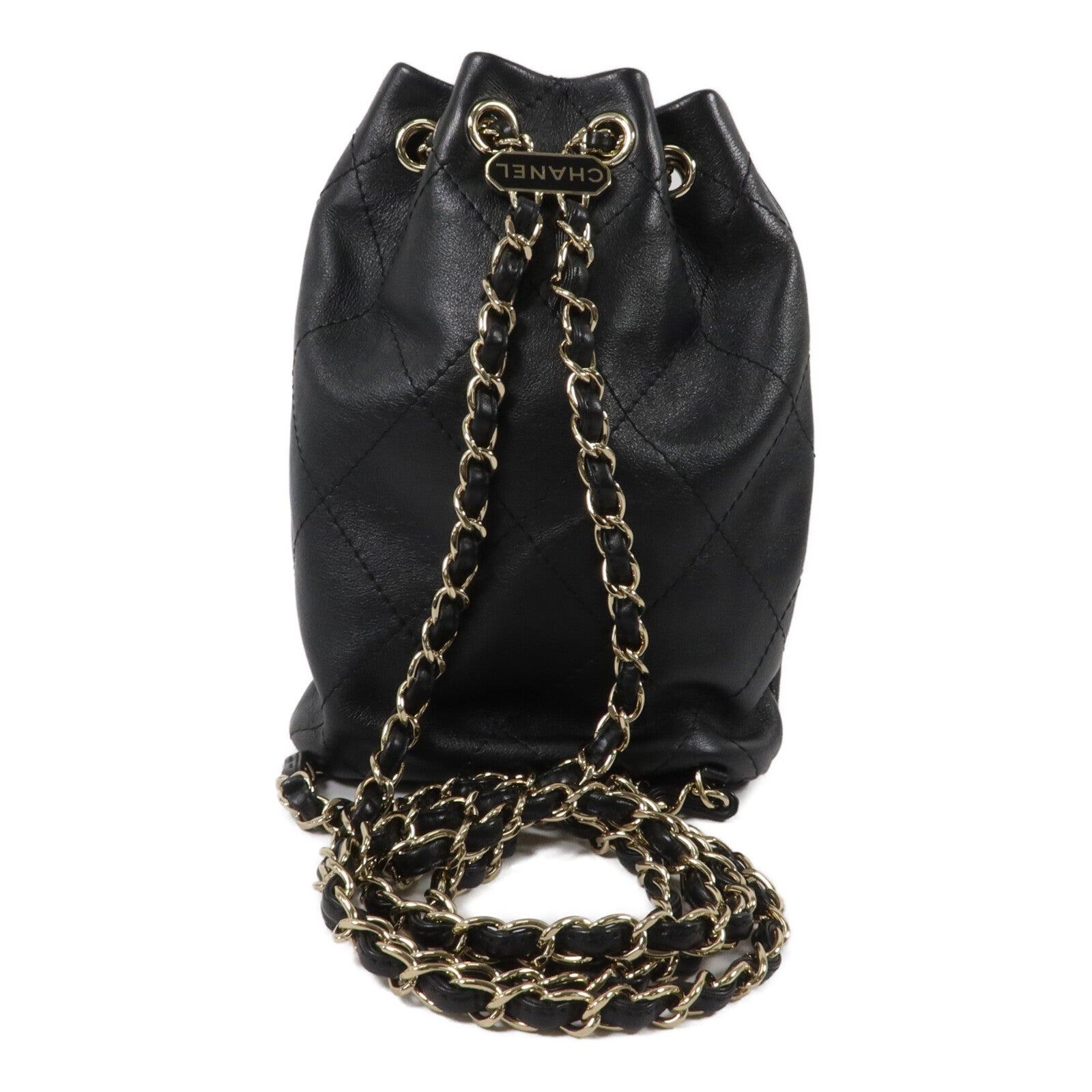 CHANEL 牛皮皮革Bucket Backpack背包