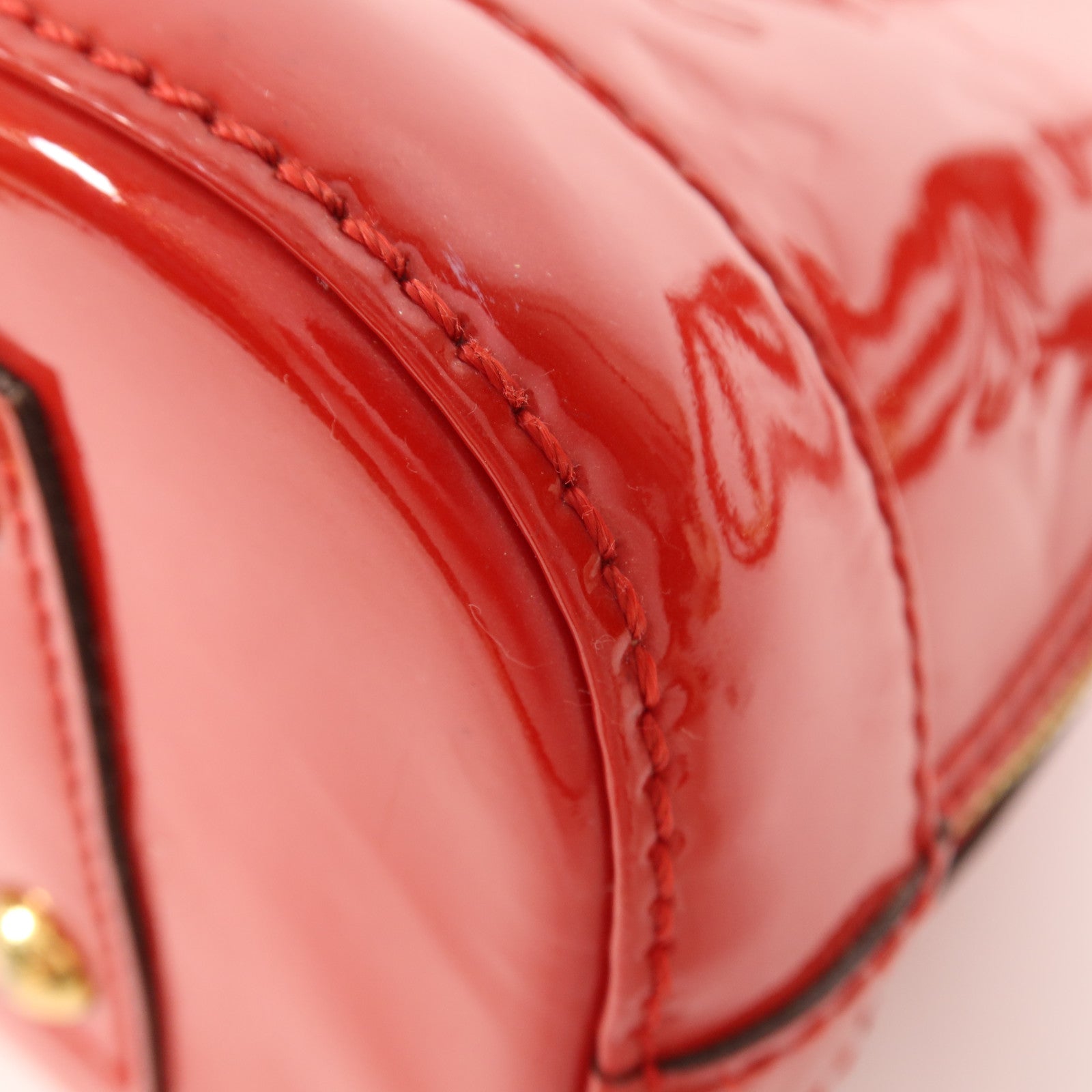 LOUIS VUITTON Monogram Vernis Alma BB金扣手挽肩背兩用袋