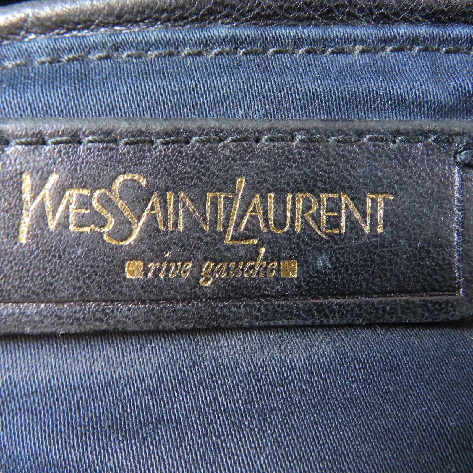 SAINT LAURENT 【激減優惠】牛皮皮革Hand Bag金扣肩背袋黑色