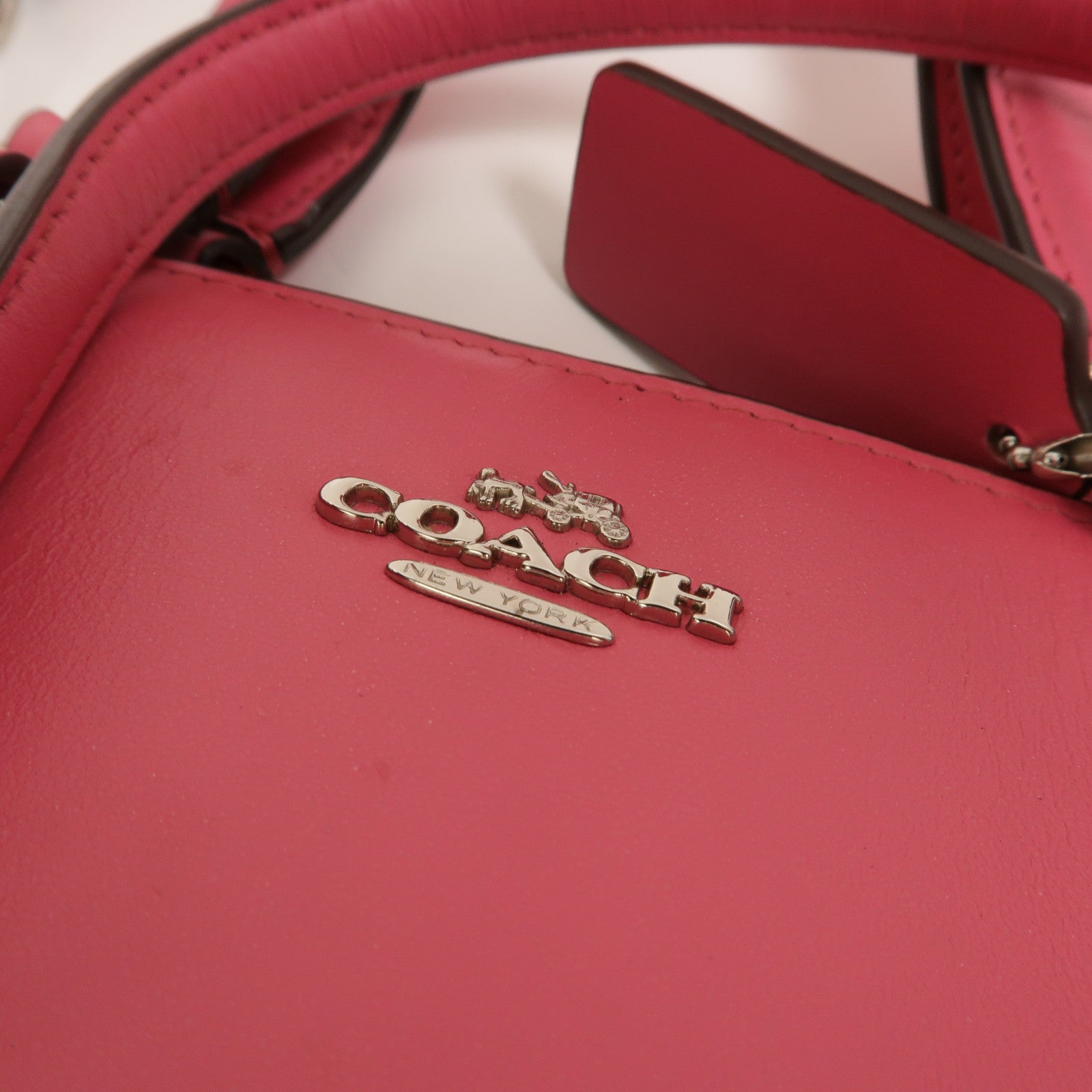 COACH 牛皮皮革2 Way Shoulder手挽肩背兩用袋