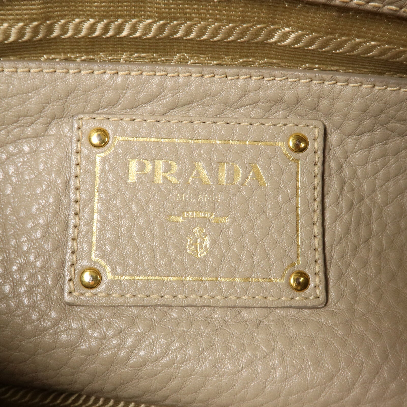 PRADA 牛皮皮革2 Way Shoulder手挽肩背兩用袋