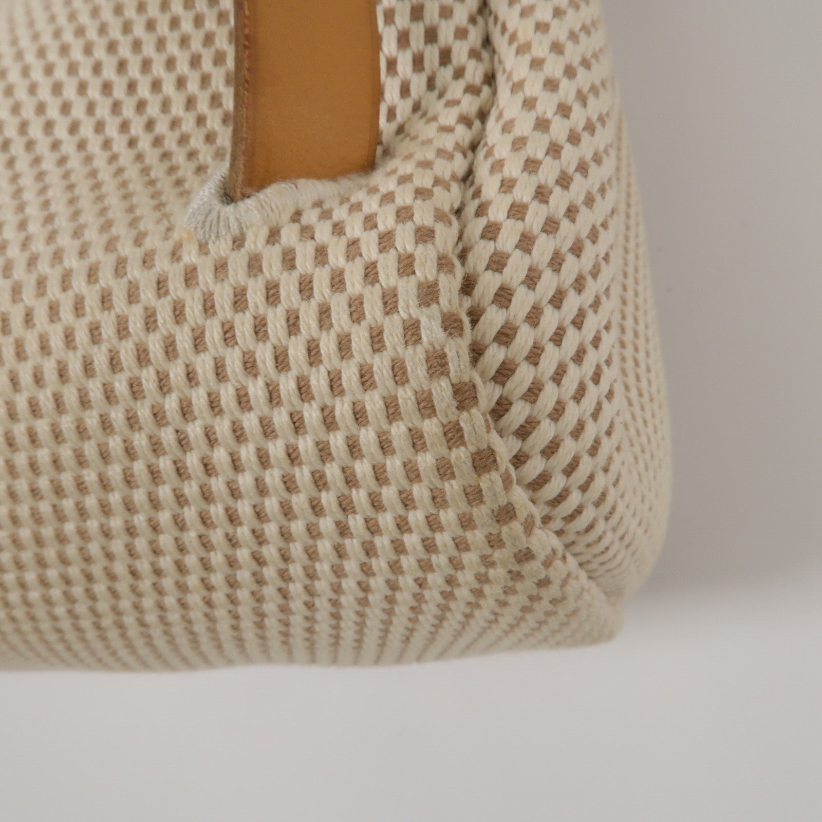 HERMES 帆布/Veau Hunter皮革Vintage Herbag Backpack背包Natural Sable
