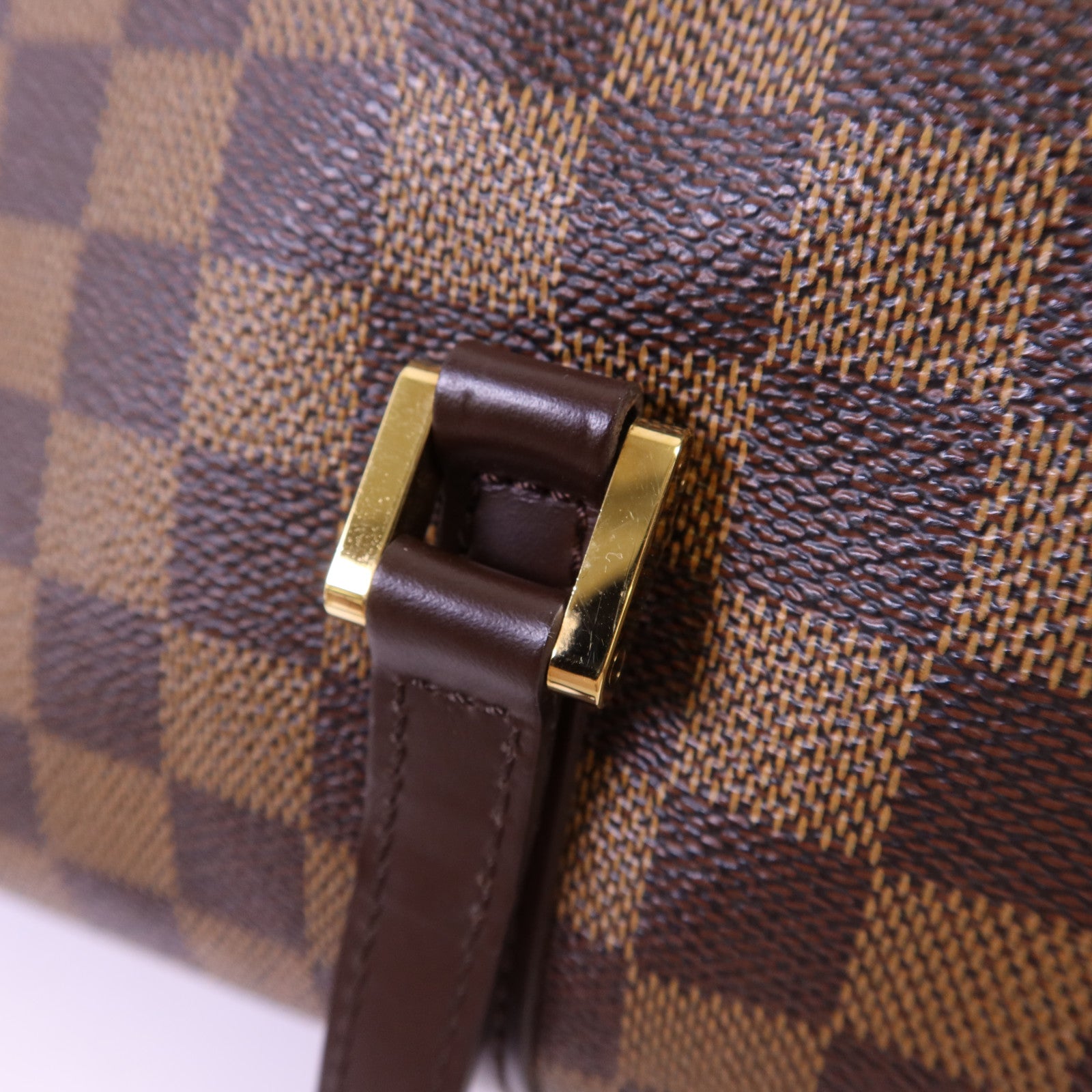 LOUIS VUITTON Damier Papillon GM金扣肩背袋