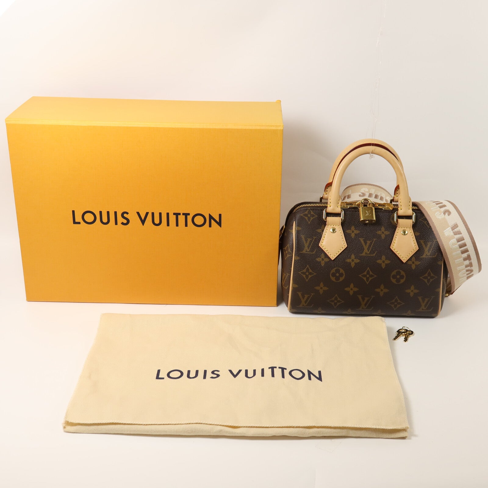 LOUIS VUITTON Monogram Speedy Bandouliere 20手挽肩背兩用袋