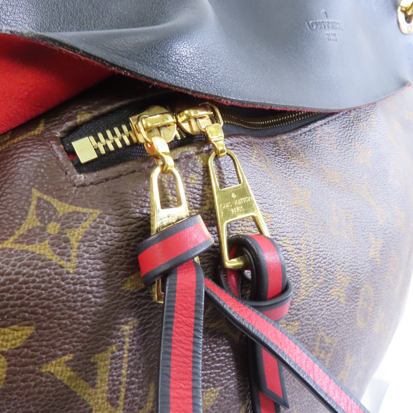 LOUIS VUITTON 【激減優惠】Monogram Tuileries金扣肩背袋啡色/黑色