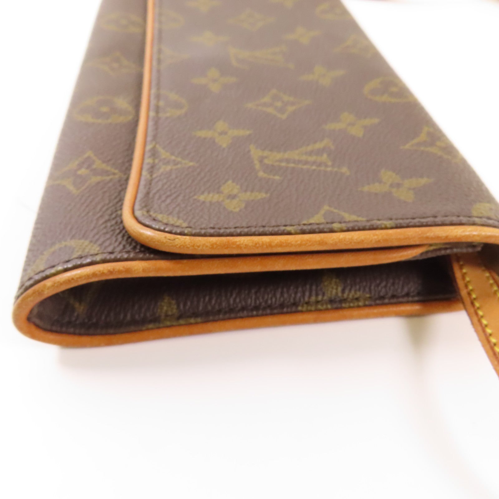 LOUIS VUITTON LV GHW Pochette Twin GM Shoulder Bag M51852 Monogram Brown