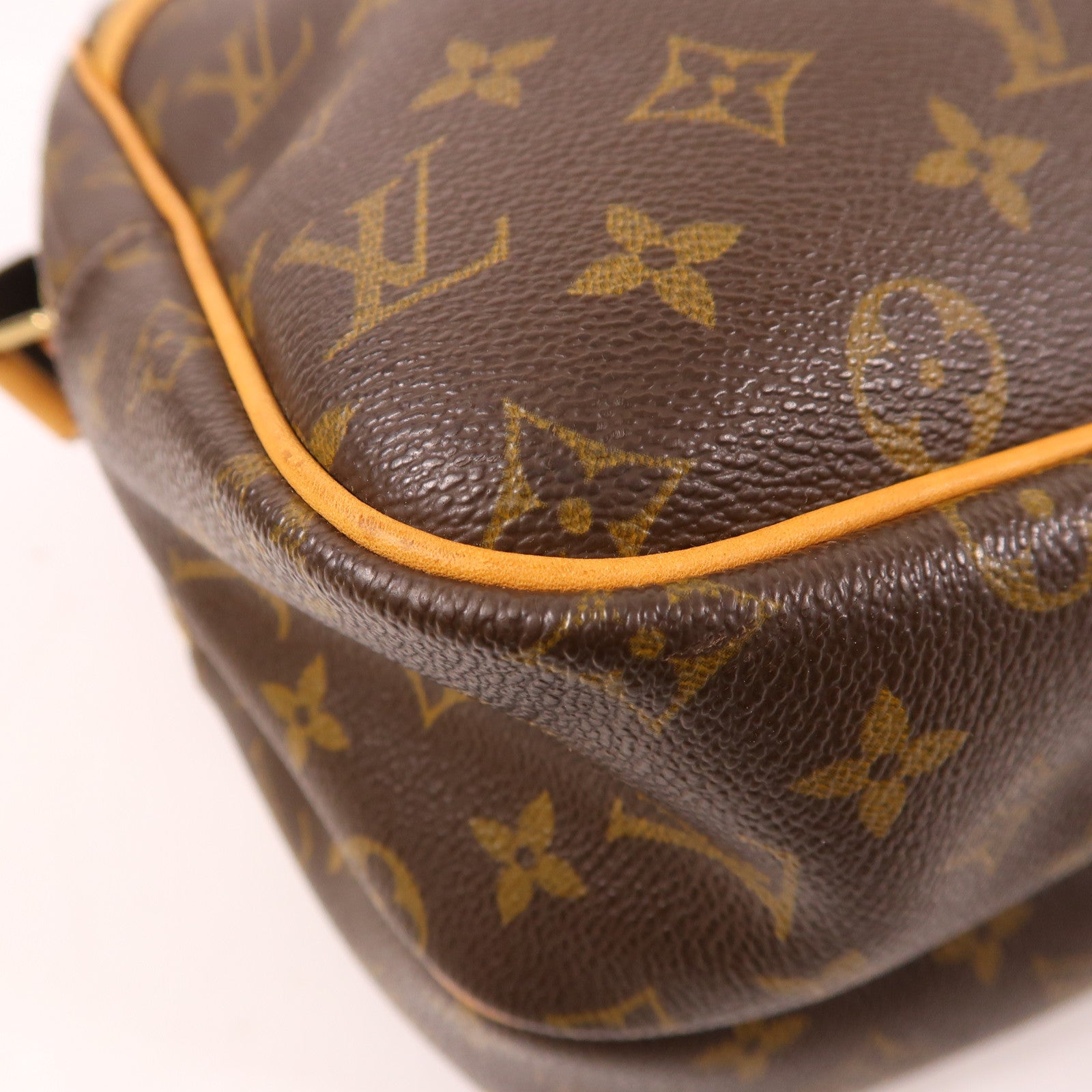 LOUIS VUITTON Monogram Reporter GM金扣肩背袋
