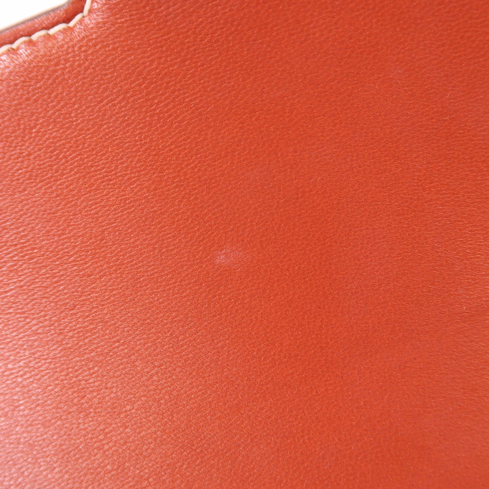 HERMES Box Calf皮革Constance 24銀扣肩背袋Brique