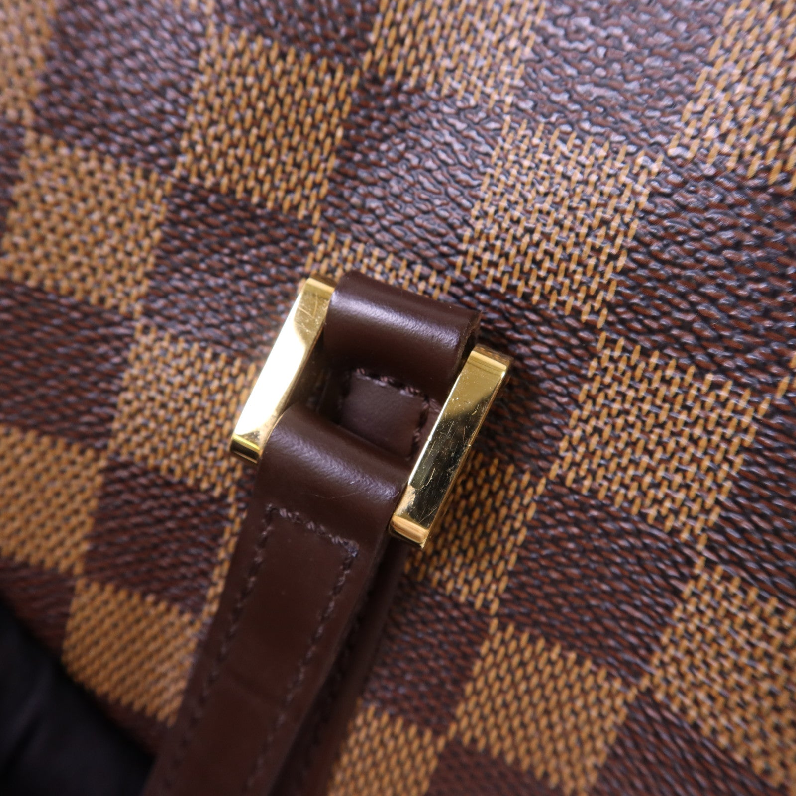 LOUIS VUITTON Damier Papillon GM金扣肩背袋
