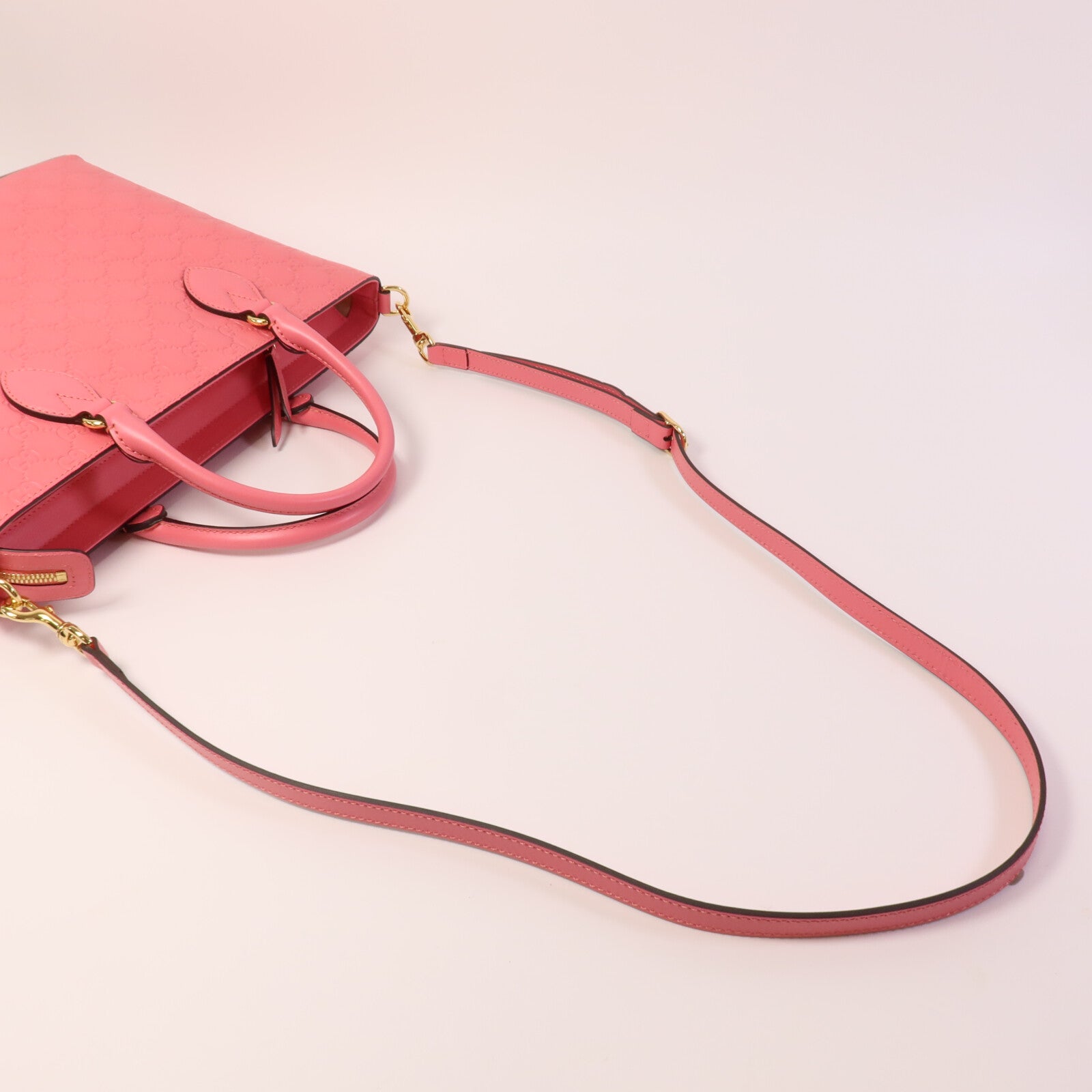 GUCCI 牛皮皮革Guccissima Small Bucket tote手挽肩背兩用袋