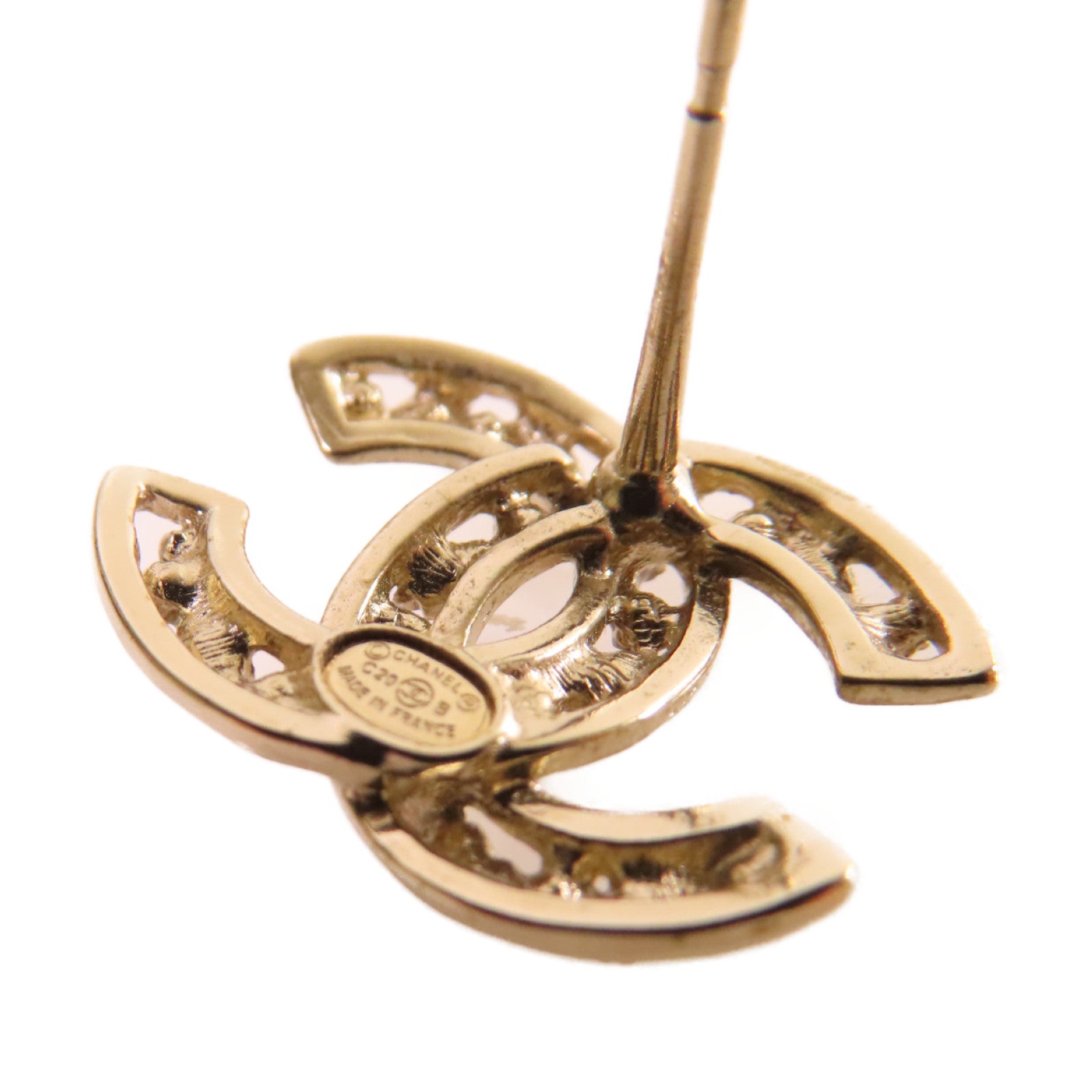 CHANEL 金屬CC Earrings耳環彩色/金色