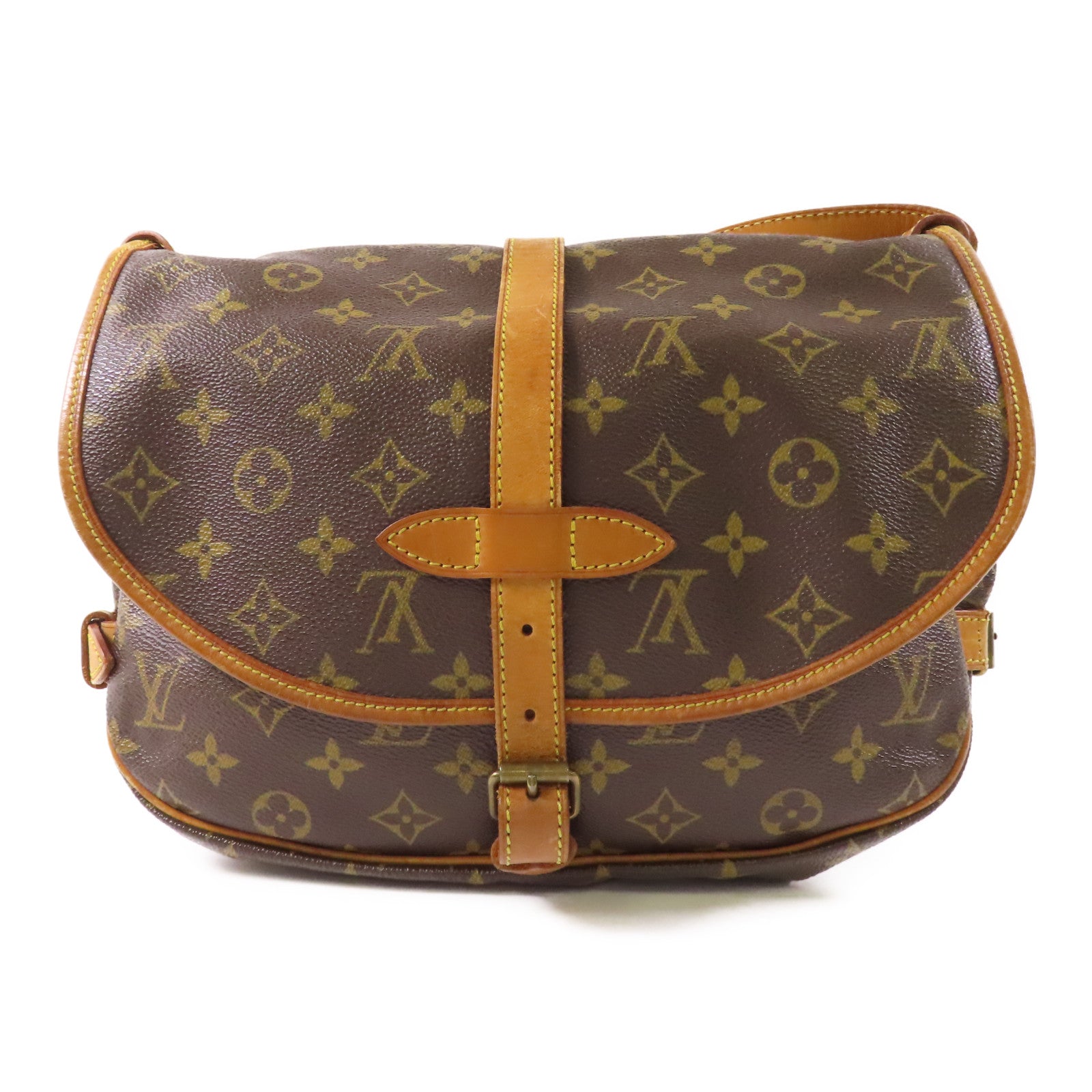LOUIS VUITTON Monogram Saumur 30金扣肩背袋
