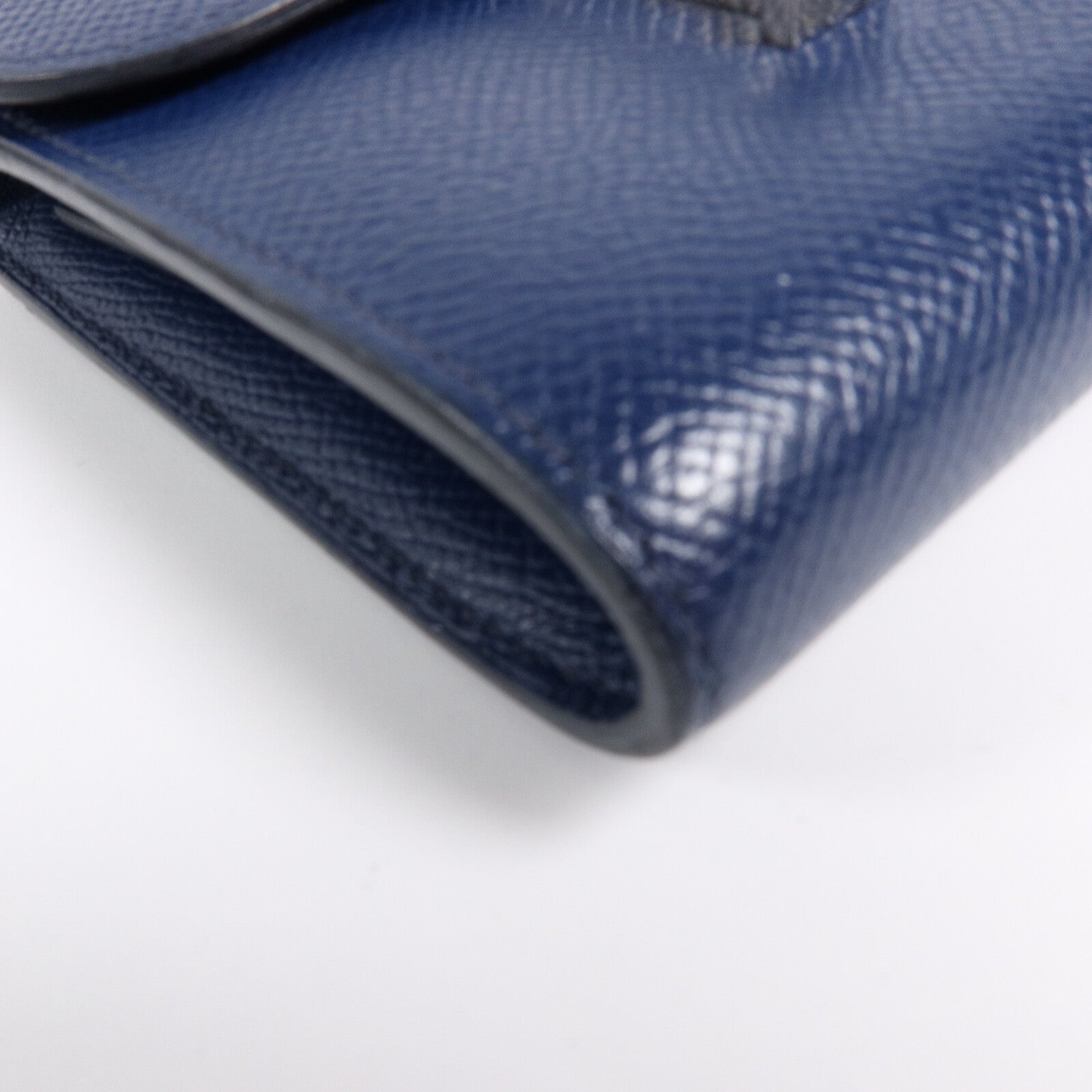 HERMES Epsom皮革Constance Wallet錢包Bleu Saphir