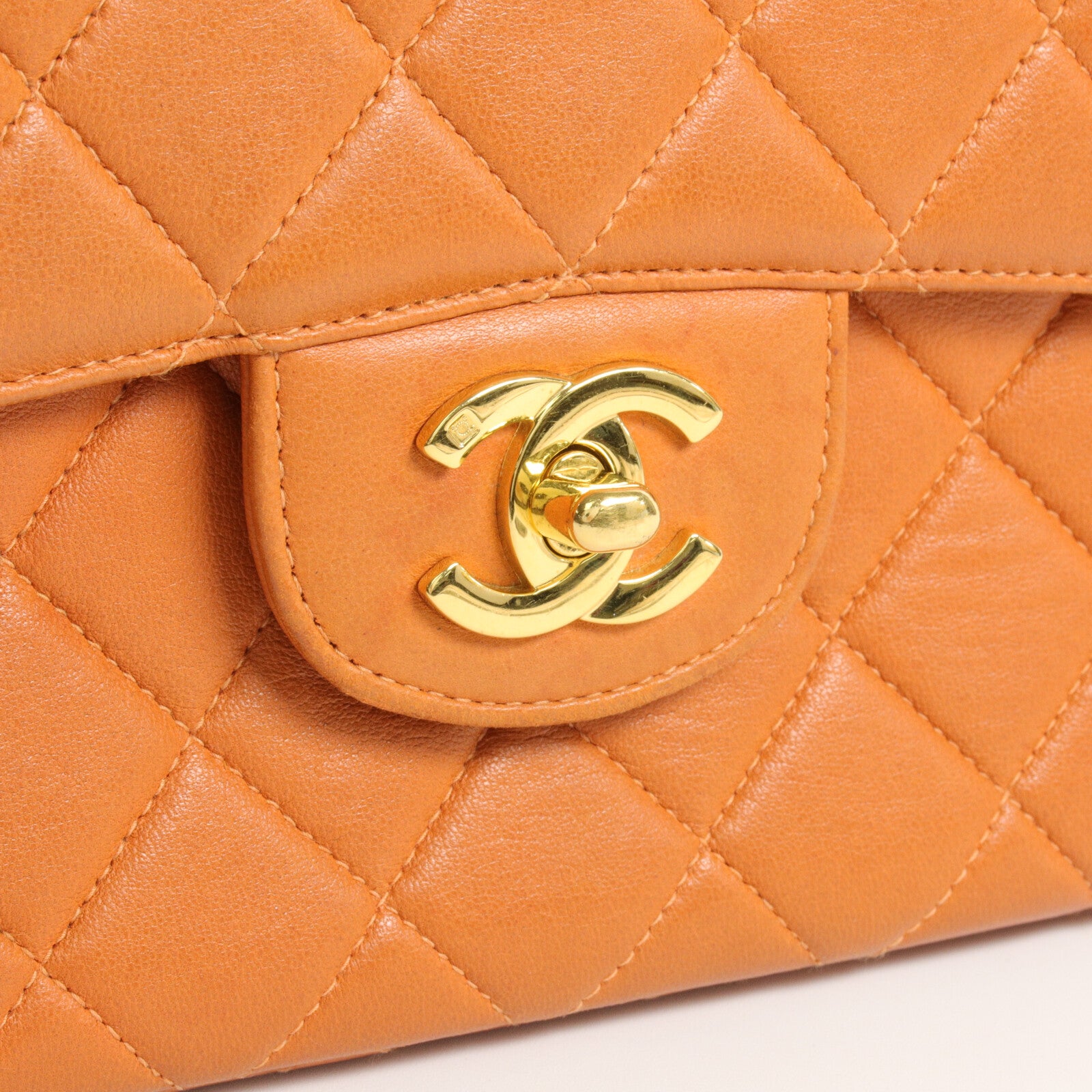 CHANEL 羊皮皮革Vintage Chain Shoulder鏈帶肩背袋