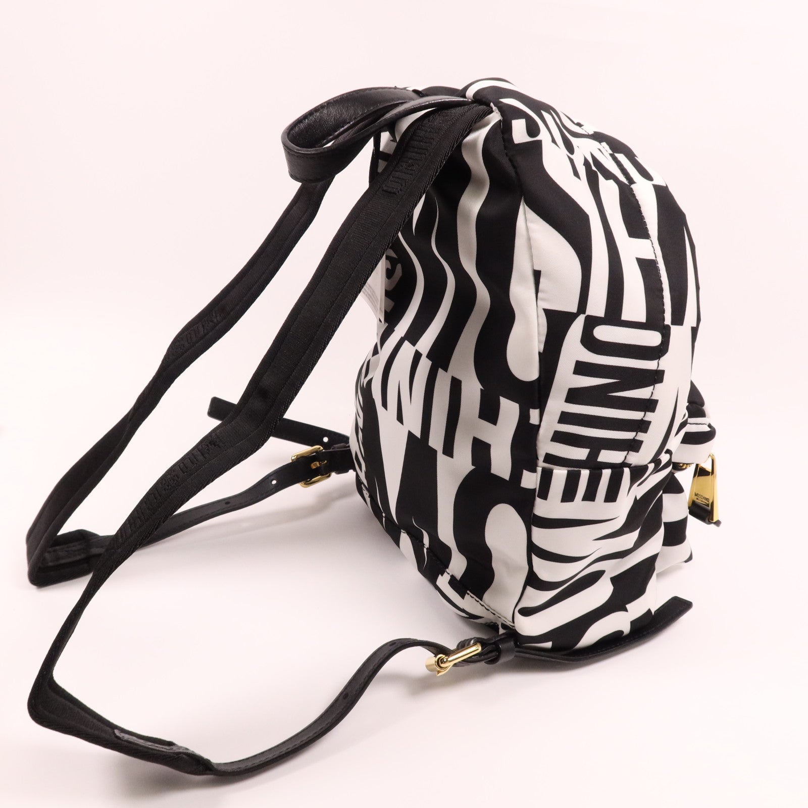 MOSCHINO 尼龍Backpack金扣背包