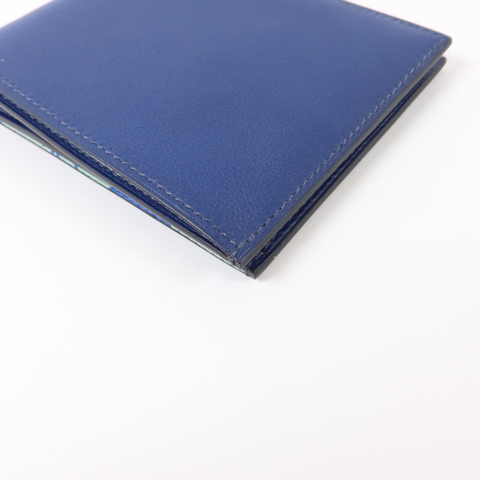HERMES Evercolor皮革MC2 Copernic Wallet錢包Bleu Nuit