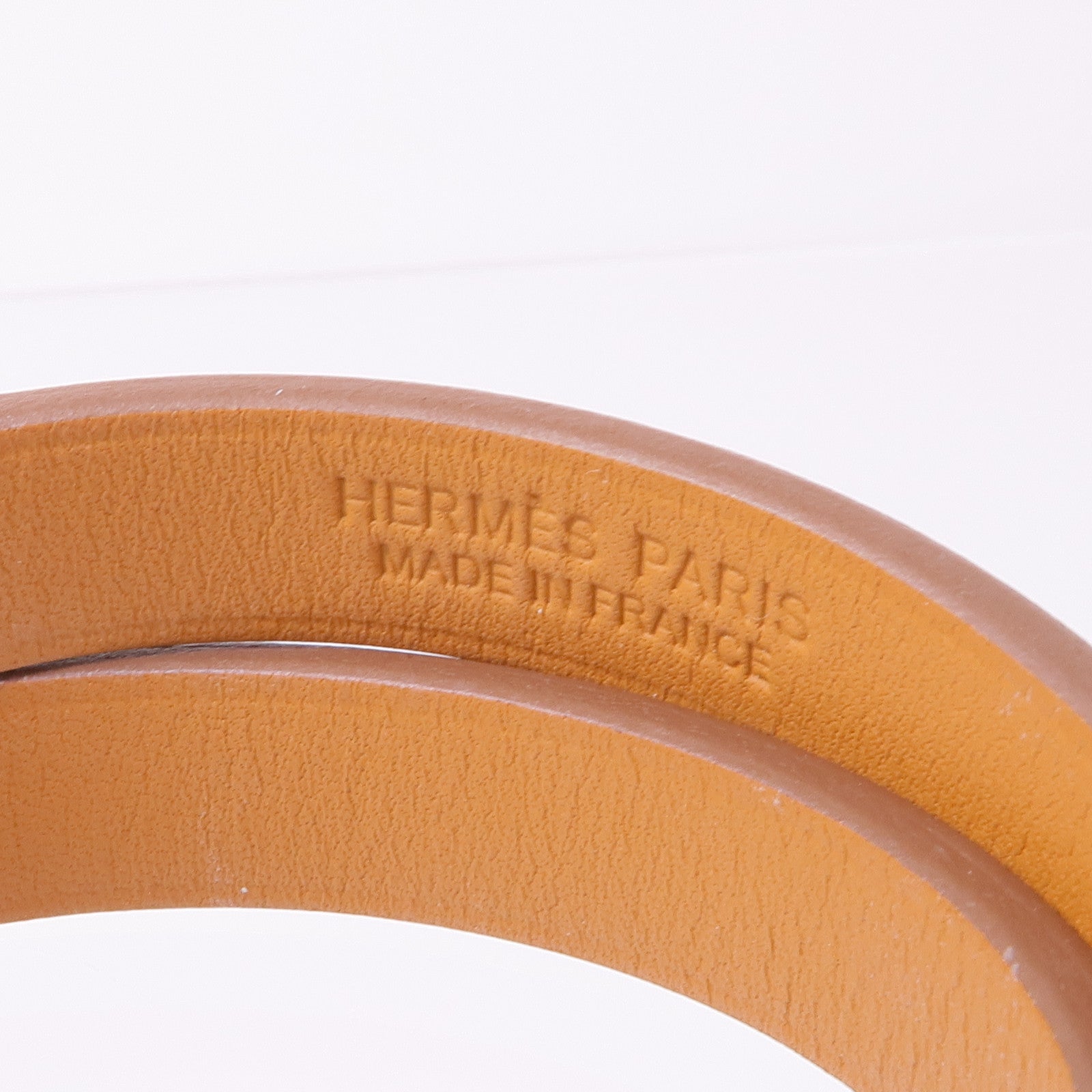 HERMES Swift皮革Kelly Double Tour金扣手鏈Nata